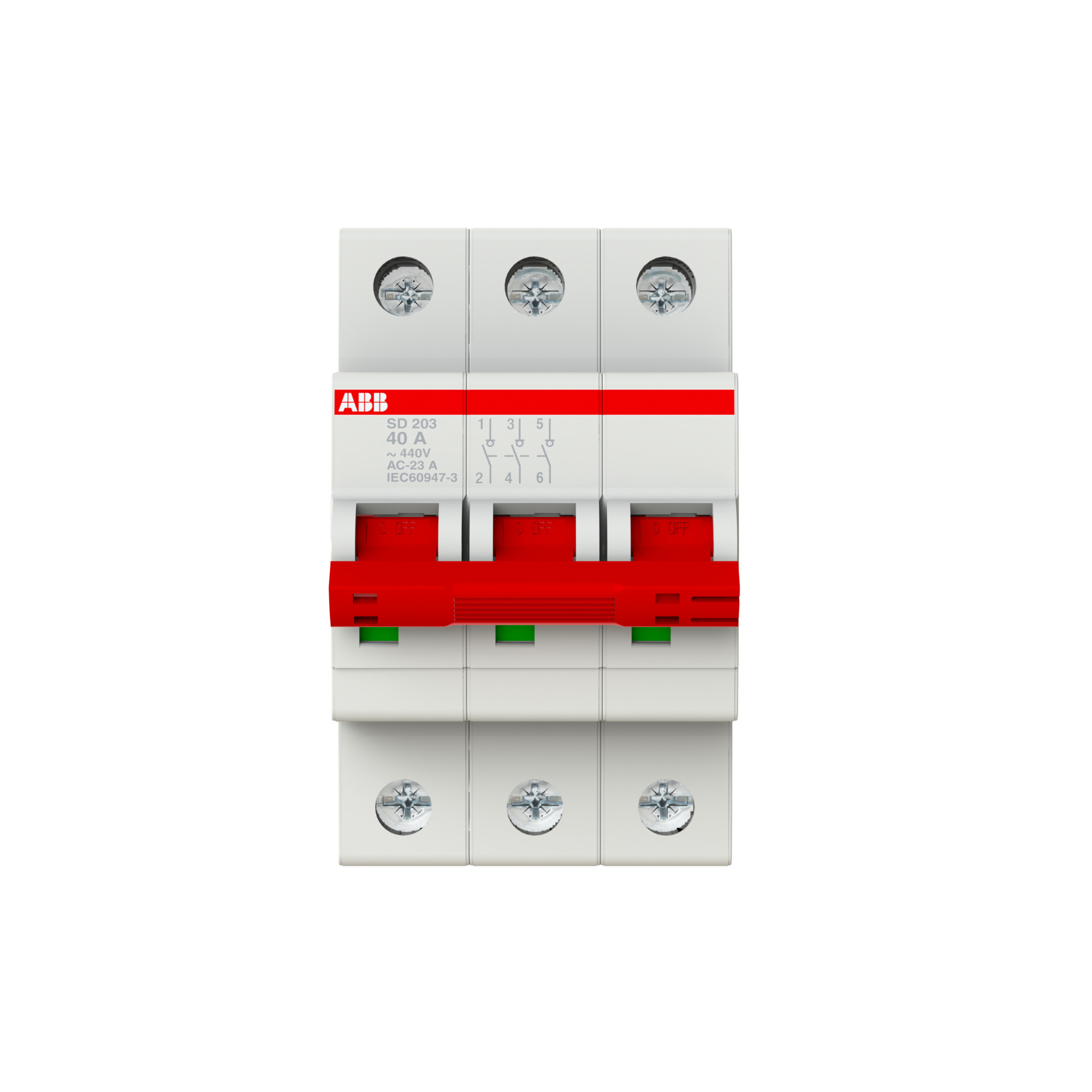 Interruptor SECCIONADOR 3x40A SD200 2CDD283101R0040 ABB — ABB