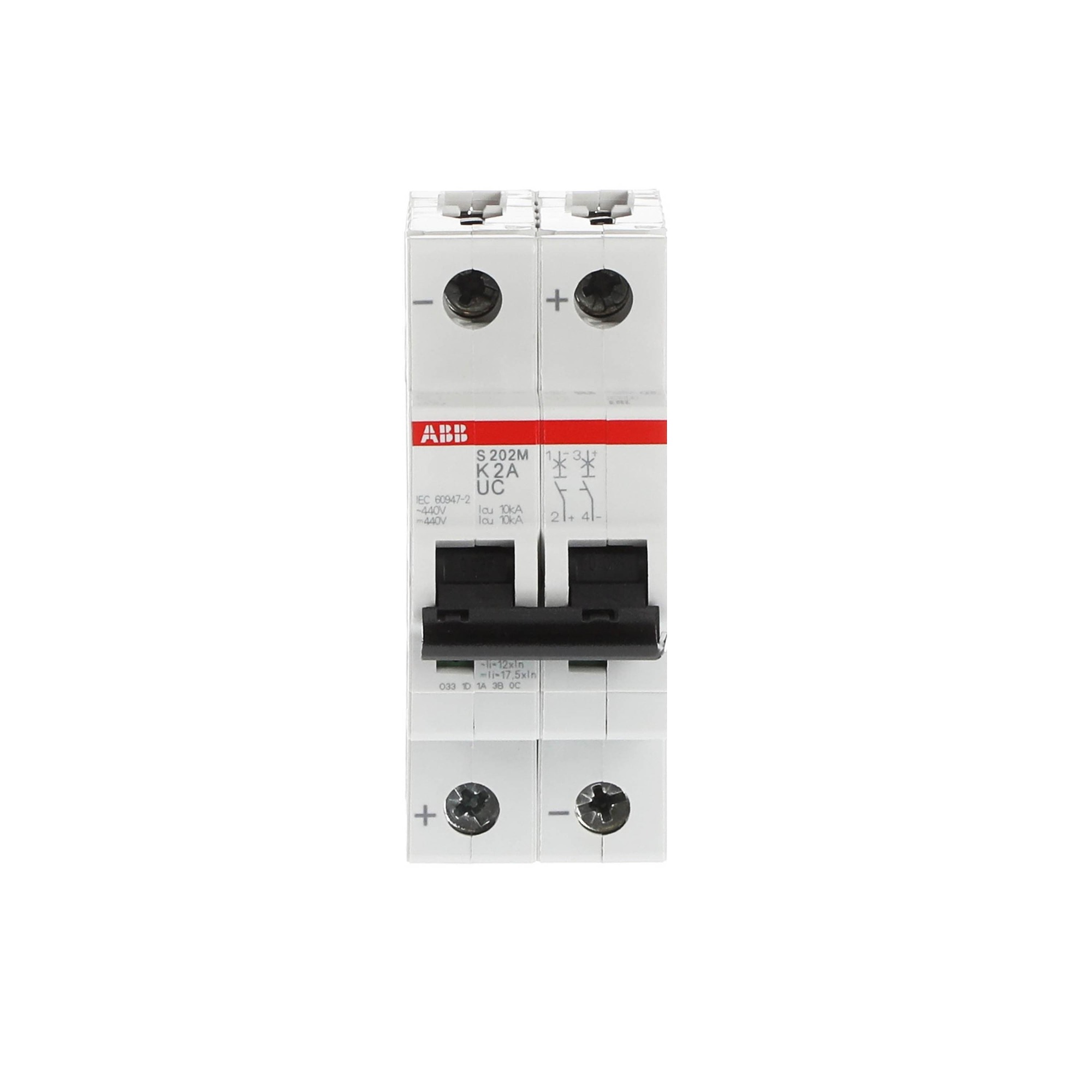 Interruptor automático 2x2A 10kA 2CDS272061R0277 ABB — ABB
