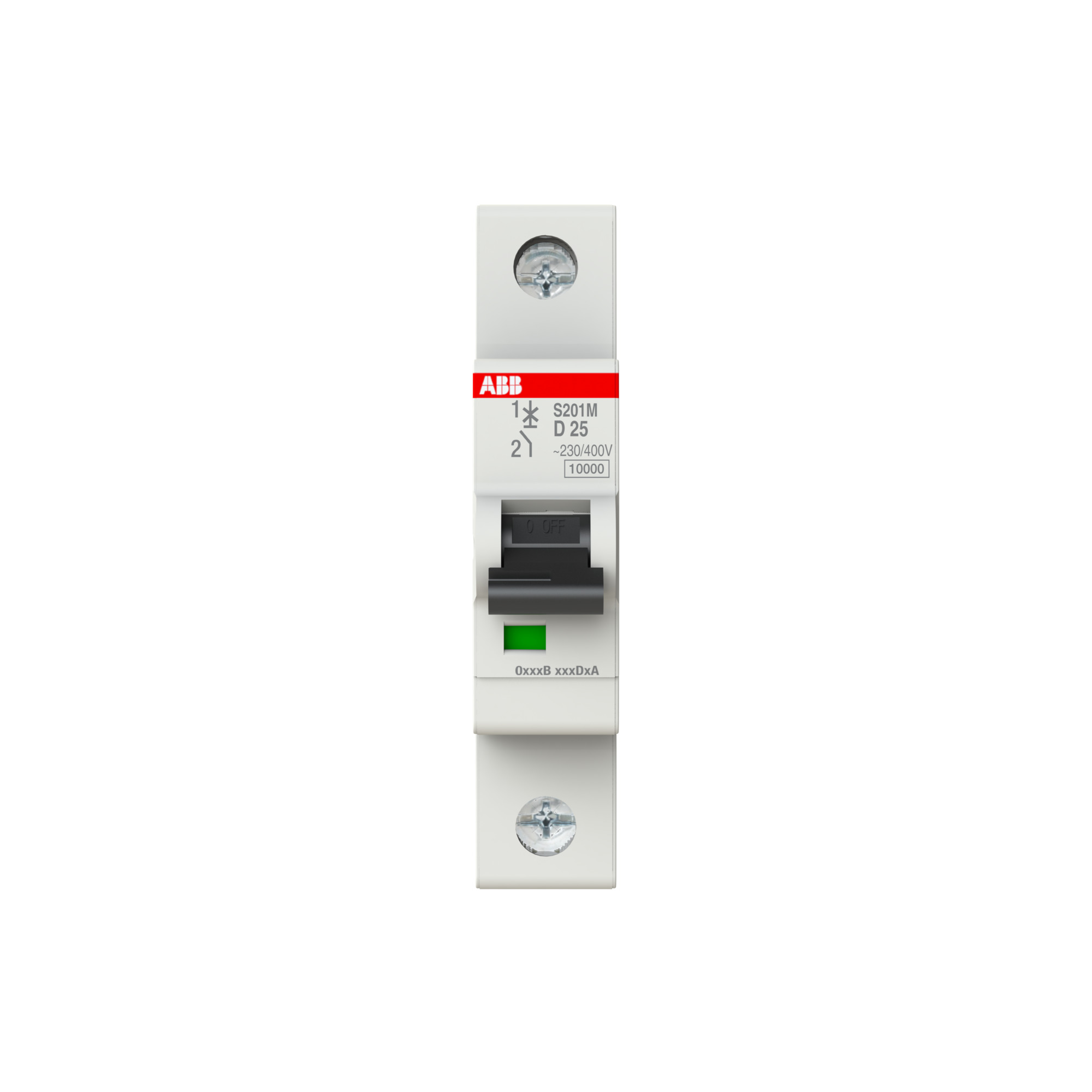 Interruptor automático 1x25A 15kA curva D 2CDS271001R0251 ABB — ABB