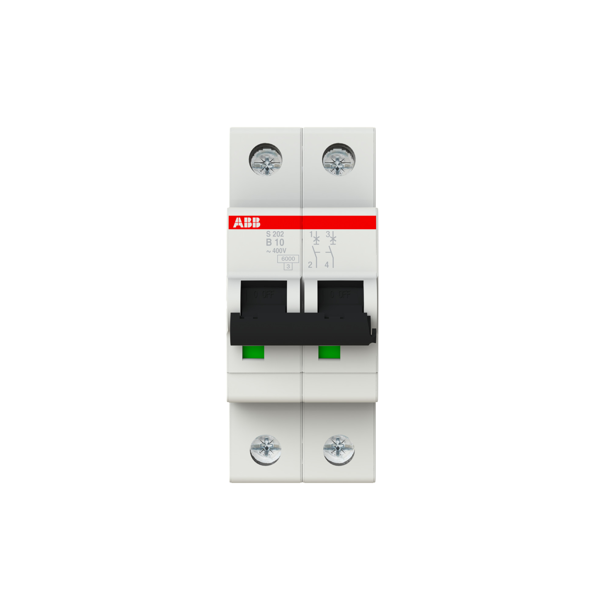 Interruptor automático 2x10A 10kA SH200 2CDS252001R0105 ABB — ABB