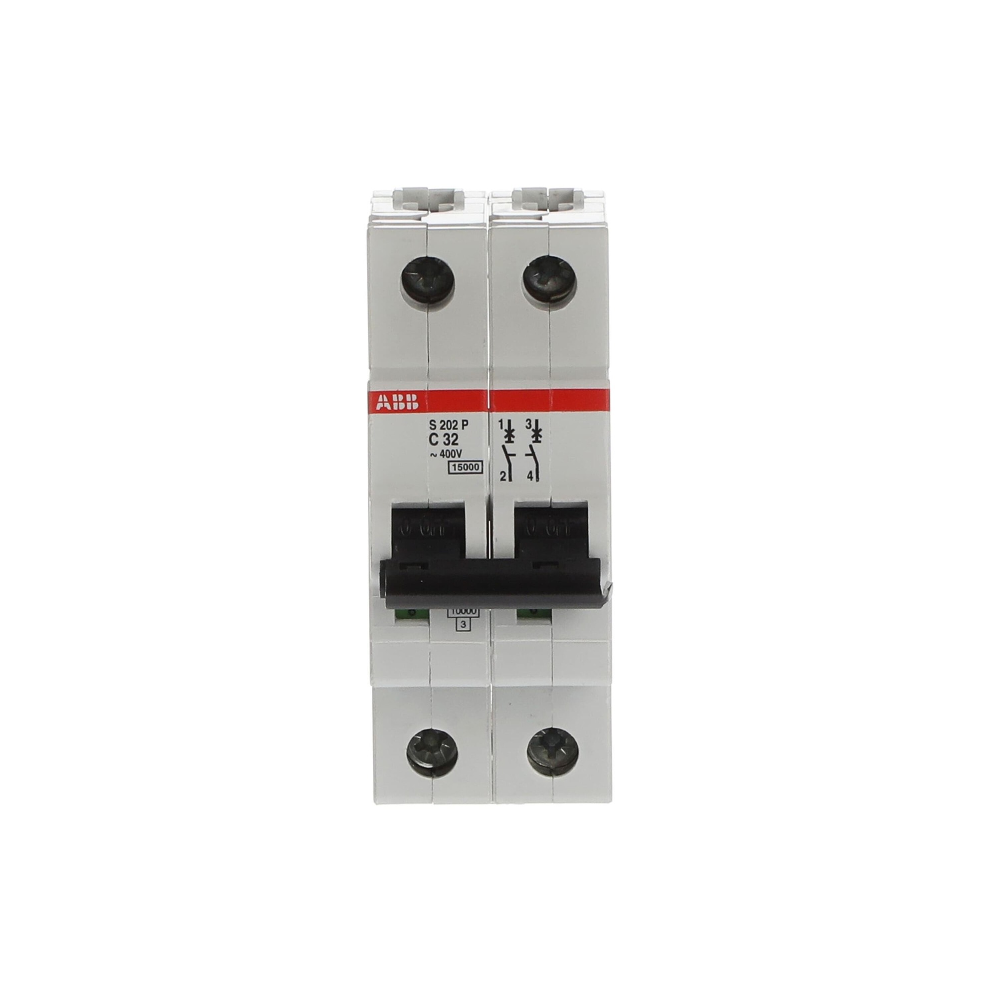 Interruptor automático 2x32A 15kA curva C S200P 2CDS282001R0324 ABB — ABB