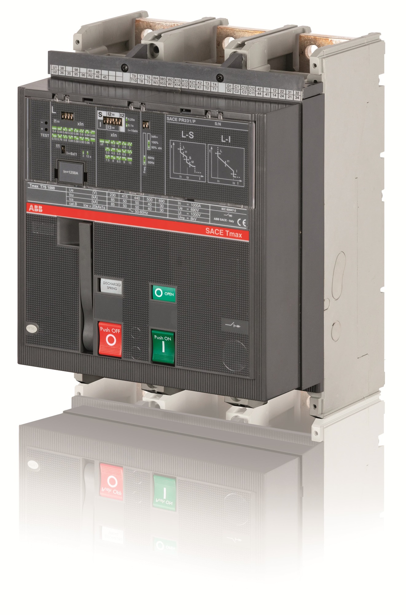 Interruptor caja moldeada 1000A 50kA — Regulable 1SDA062754R1 ABB — ABB
