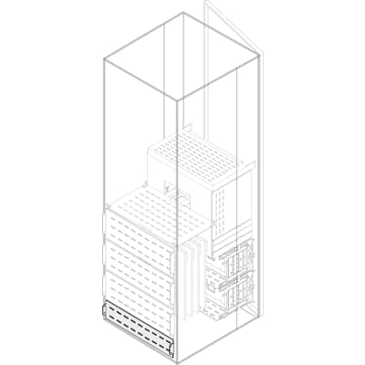 Segregacion Vert Trasera S/ Pilar Interm 100mm 600mm PRVS1006 — ABB — ABB