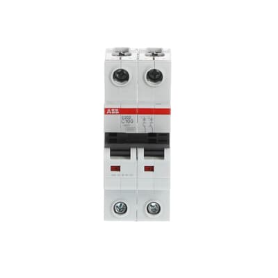 Interruptor automático 2x100A 6kA curva C 2CDS252001R0824 ABB — ABB