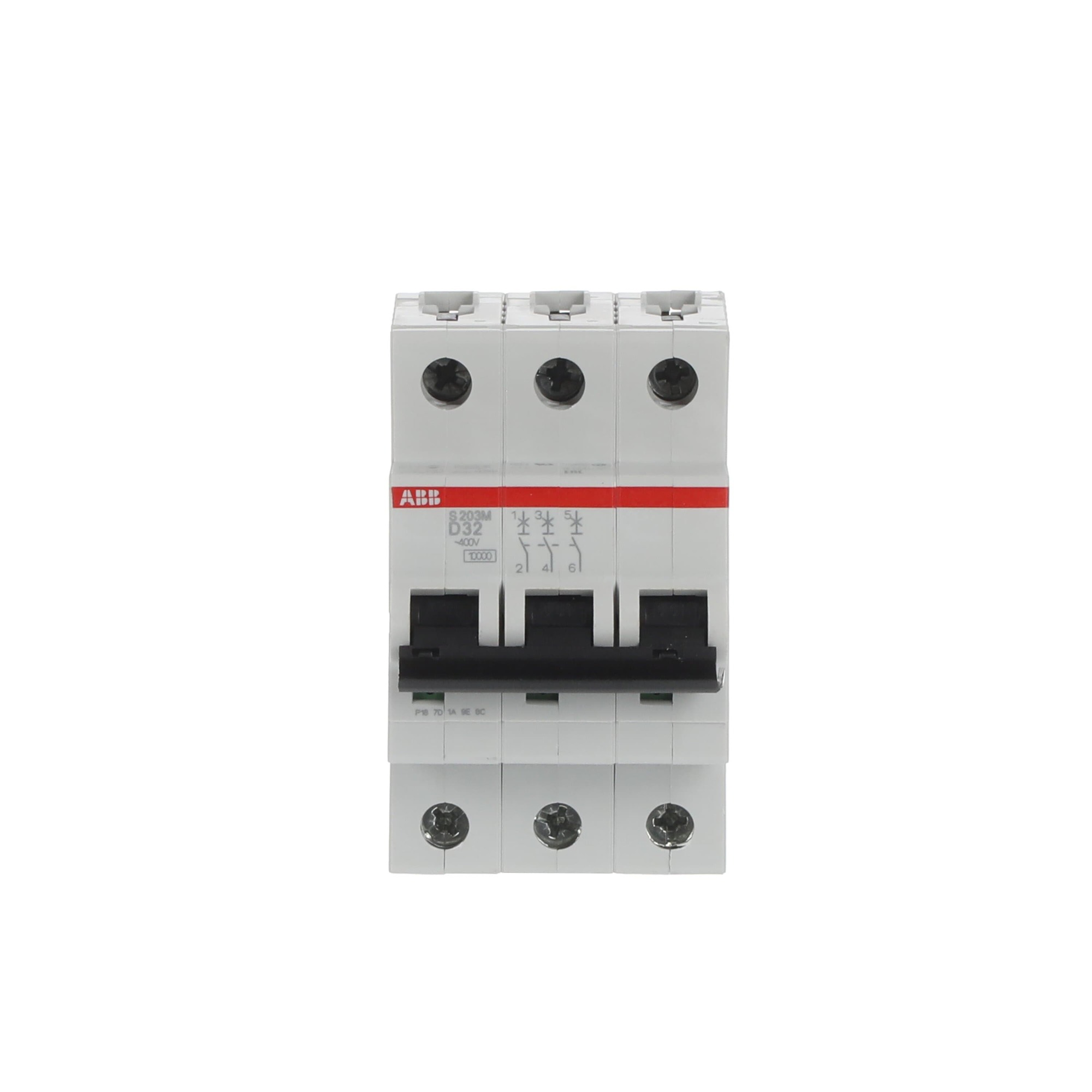 Interruptor automático 3x32A 15kA curva D 2CDS273001R0321 ABB — ABB