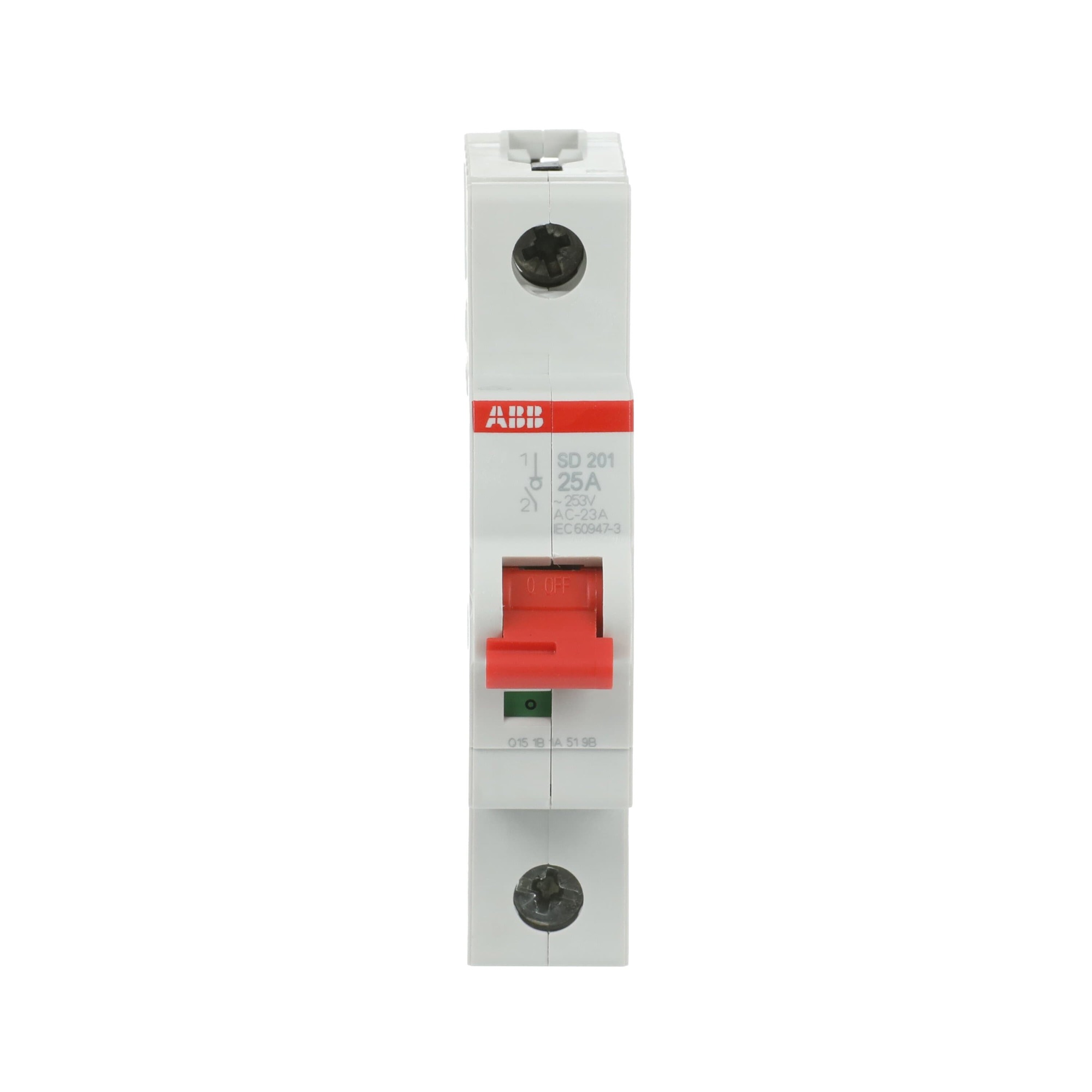 Interruptor SECCIONADOR 1X25A 250VAC SD200 2CDD281101R0025 ABB — ABB