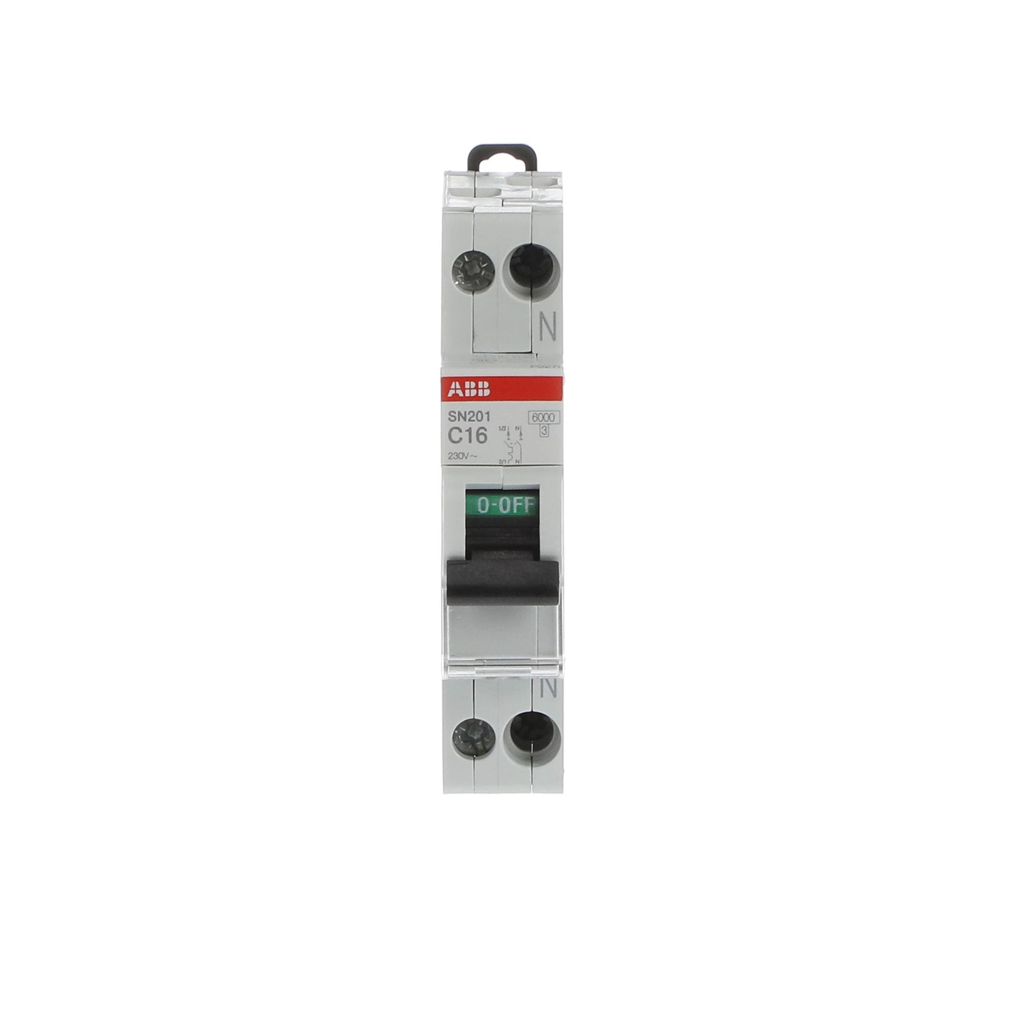 Interruptor automático 1x16A 10kA curva C 2CSS255101R0164 ABB — ABB