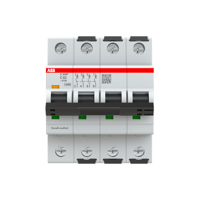 Interruptor automático 4P curva C 2CDS384001R0634 ABB — ABB