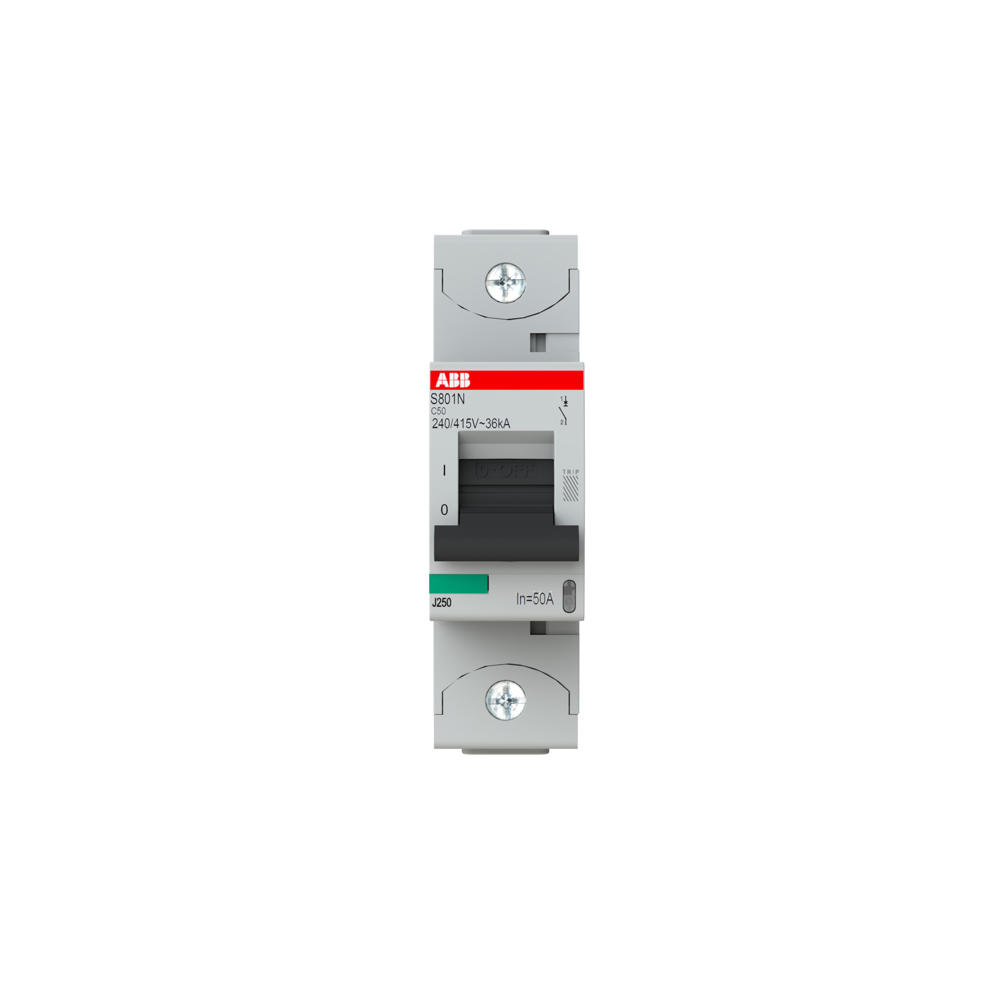 Interruptor automático 1x50A 36kA curva C 2CCS891001R0504 ABB — ABB