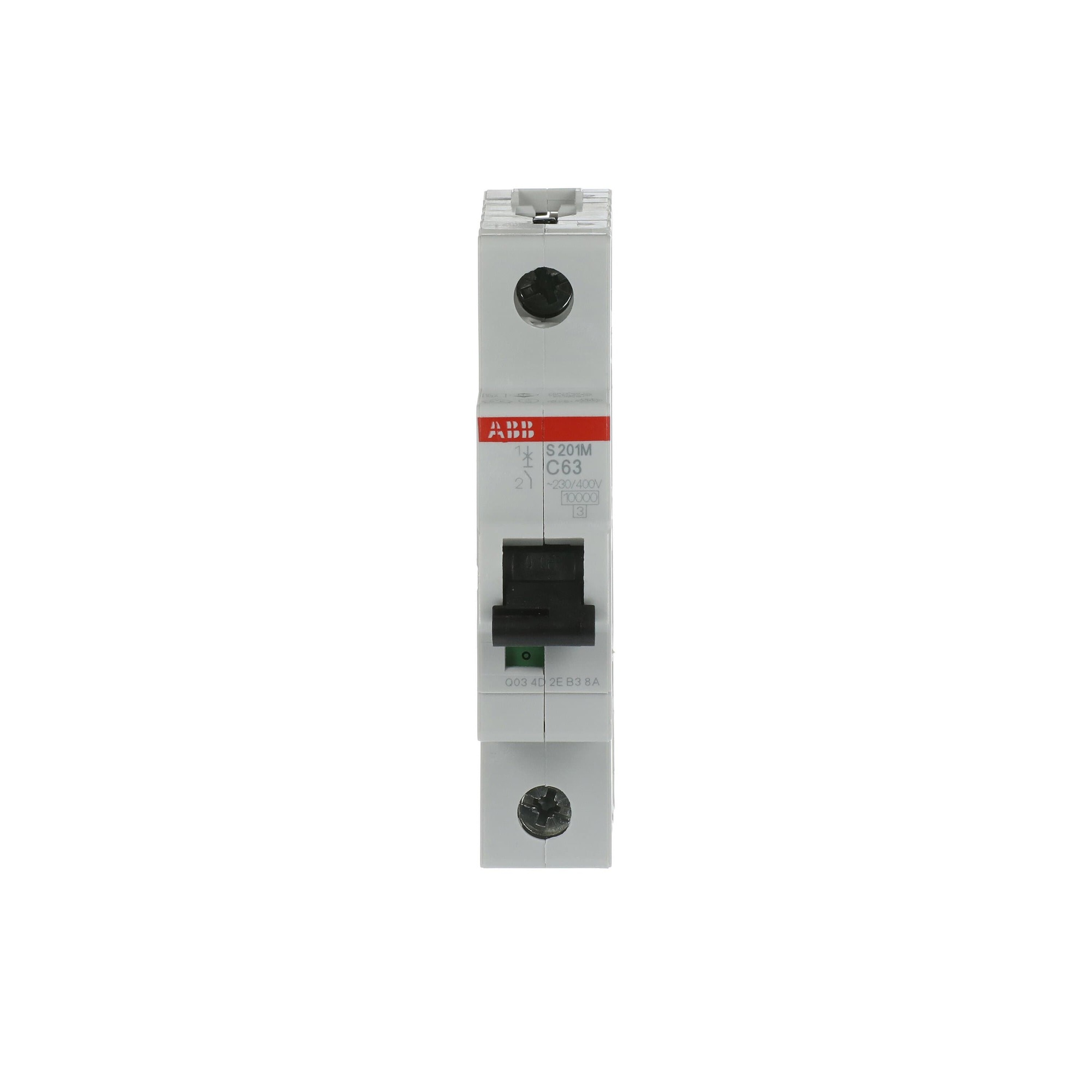 Interruptor automático 1x63A 15kA curva C 2CDS271001R0634 ABB — ABB