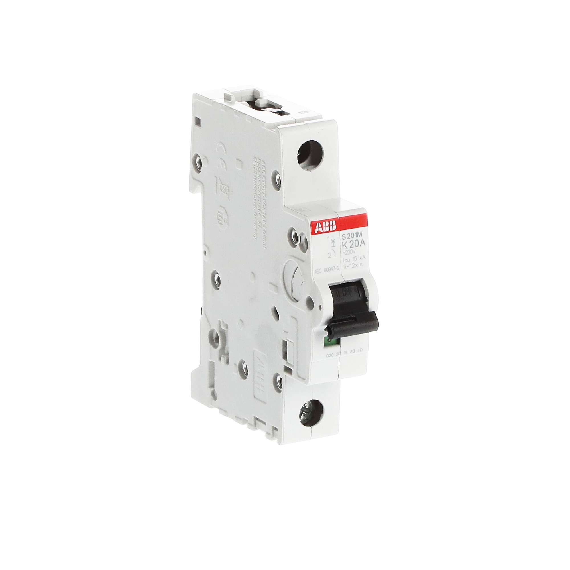 Interruptor automático 1x20A 15kA curva K 2CDS271001R0487 ABB — ABB