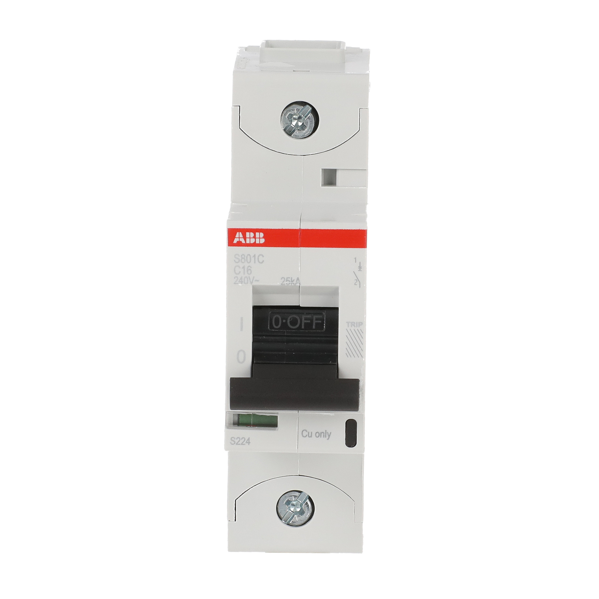 Interruptor automático 1x16A 25kA curva C 2CCS881001R0164 ABB — ABB