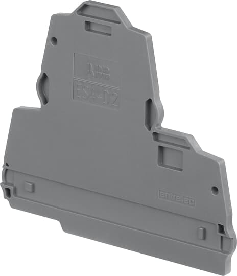 Tapa Final para Borne Doble Piso Gris ES4-D2 1SNK505960R0000 — ABB — ABB