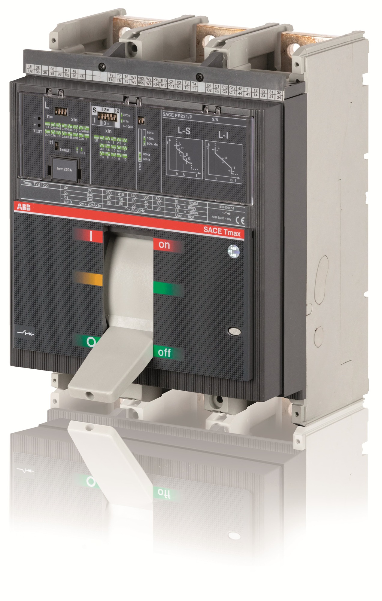Interruptor caja moldeada 1250A 50kA — Regulable 1SDA062866R1 ABB — ABB