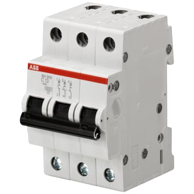 Interruptor automático 3P curva C 2CDS213001R0044 ABB — ABB