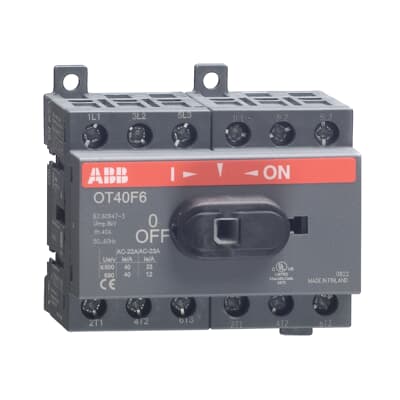 Interruptor SECCIONADOR 6X40A 8KV OT40F6 1SCA104936R1001 ABB — ABB