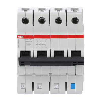 Interruptor S400M 3P+N 32A CURVA D 10KA 2CCS573103R8321 ABB — ABB
