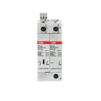 Protector Sobretension Tipo 1+2 1P+N 12.5kA 275S P Ts Qs 2CTB815710R0100 — ABB — ABB
