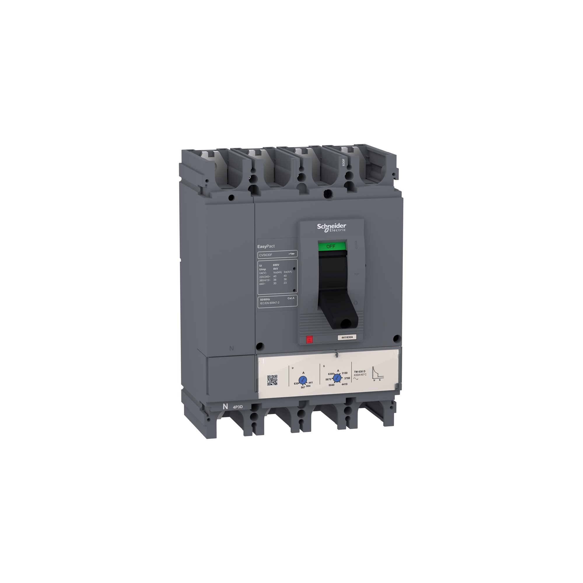 Interruptor Automático Caja Moldeada 4P 36kA 380/415VAC LV540312 — Schneider Electric — Schneider Electric