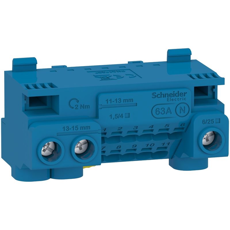 Regleta 14 Perforaciones para Neutro (3x25+11x4) LGYT1N14 — Schneider Electric — Schneider Electric