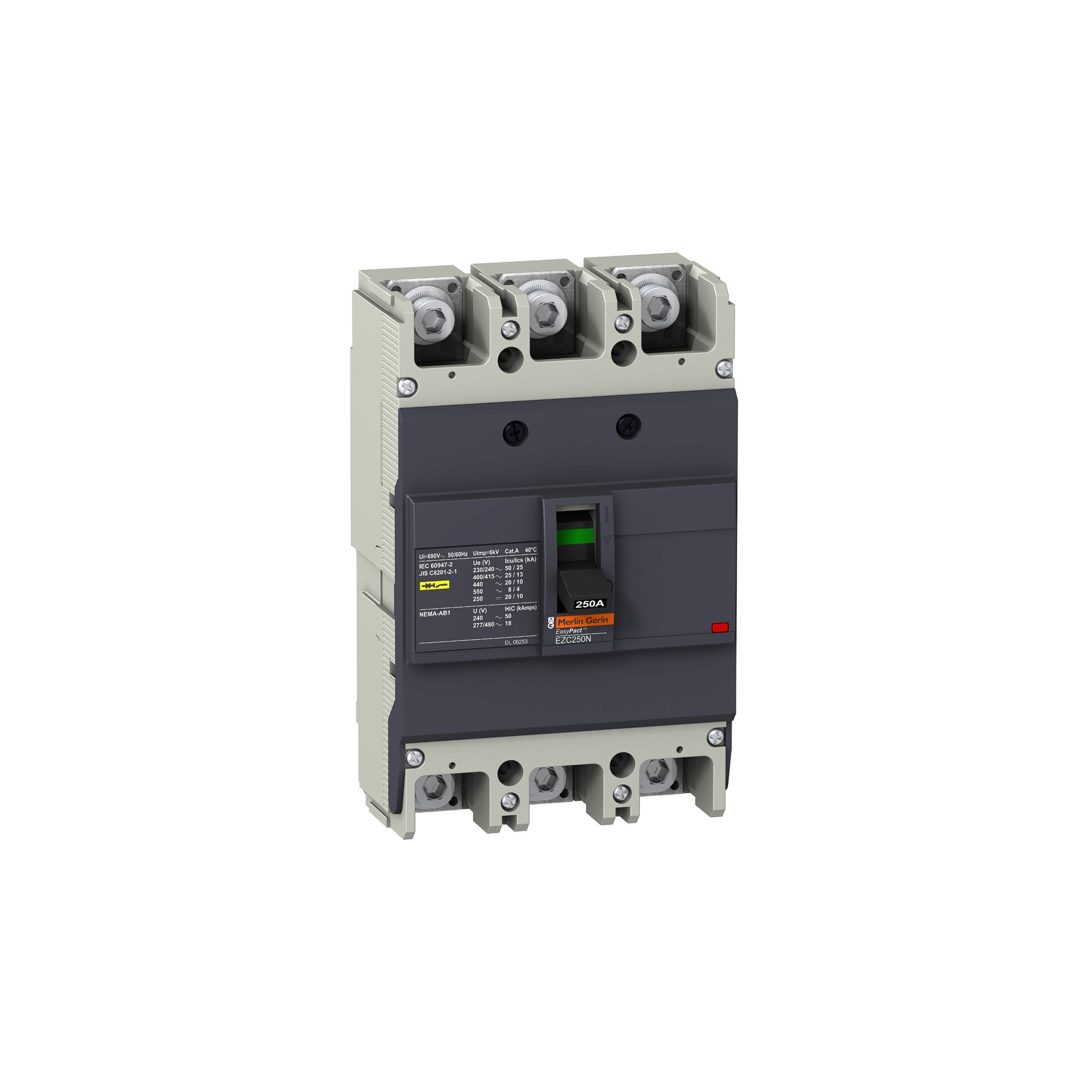Interruptor Automático Caja Moldeada 3P Fijo 100A 25kA Easypact Ezc EZC250N3100 — Schneider Electric — Schneider Electric