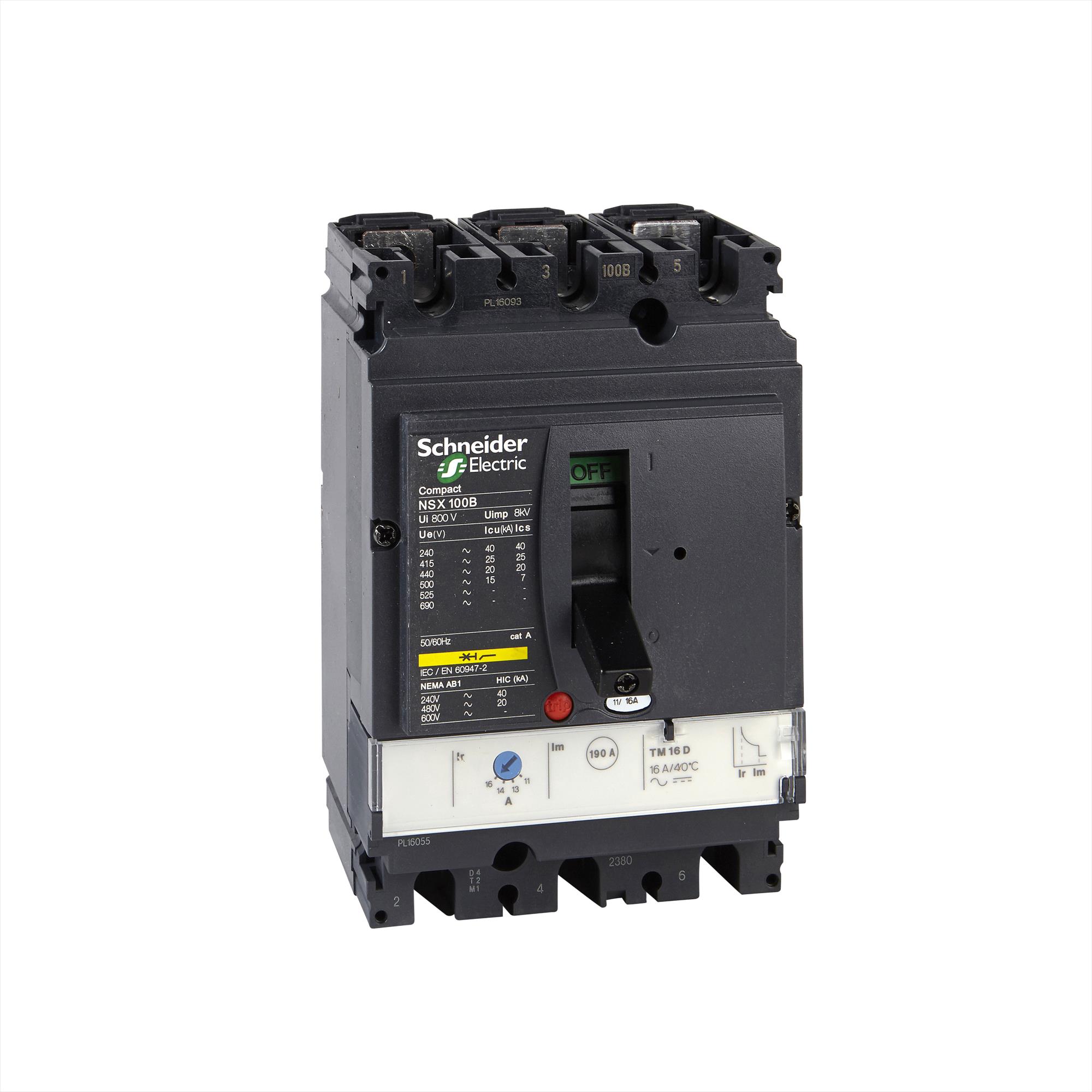 Interruptor caja moldeada 3x50A 70kA COMPACT NSX — Regulable 42967359 Schneider — Schneider Electric