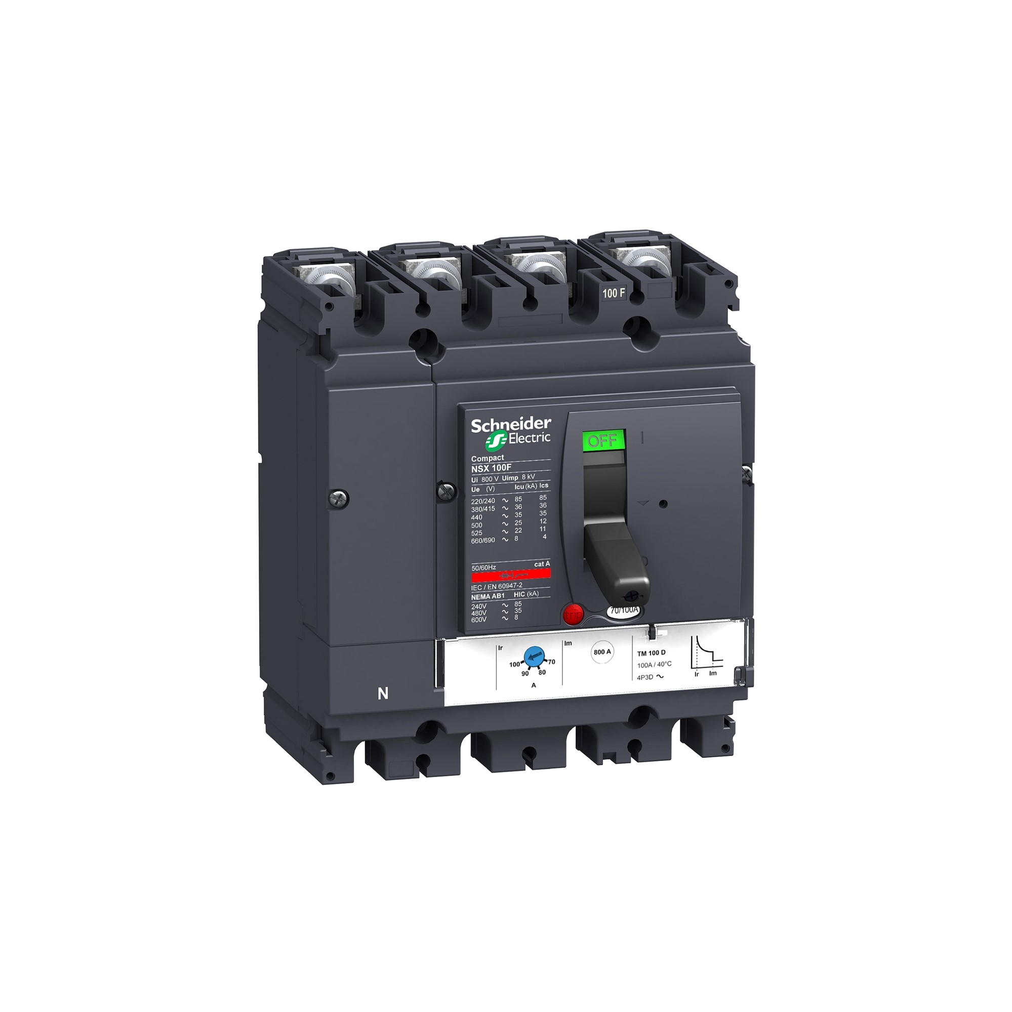 Interruptor caja moldeada 4x50A 380V 36kA LV 42965359 Schneider — Schneider Electric