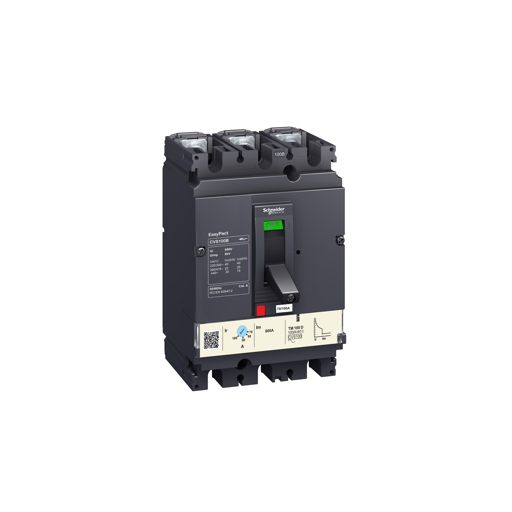 Interruptor Automático Caja Moldeada 3P 36kA 380/415VAC LV510335 — Schneider Electric — Schneider Electric