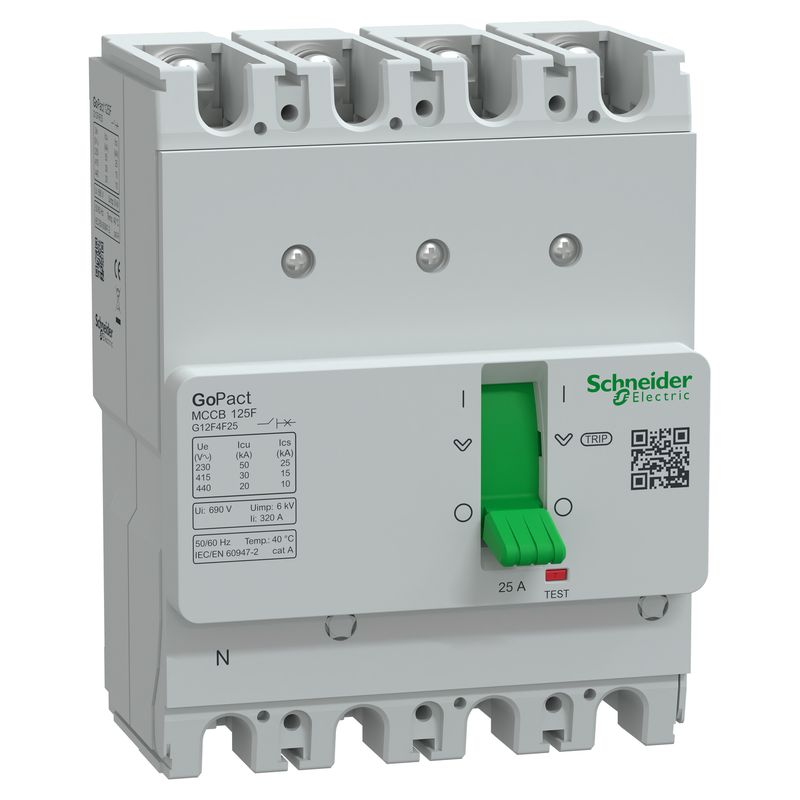 Interruptor caja moldeada 4x25A 30kA G12F4F25 Schneider — Schneider Electric
