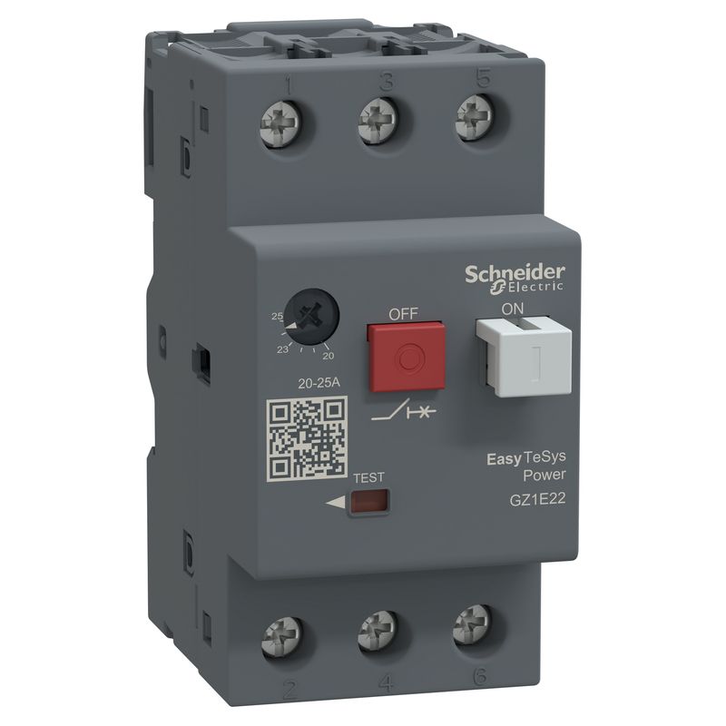 Guardamotor magnetotérmico EasyPact tvs 20-25A GZ1E22 — Schneider Electric — Schneider Electric