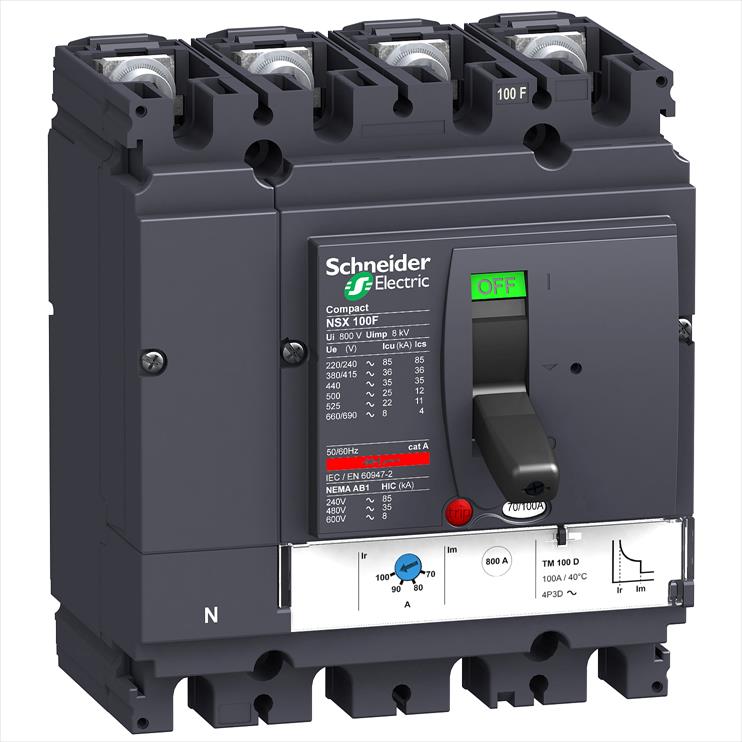 Interruptor caja moldeada 4x63A 380V 36kA LV 42965259 Schneider — Schneider Electric