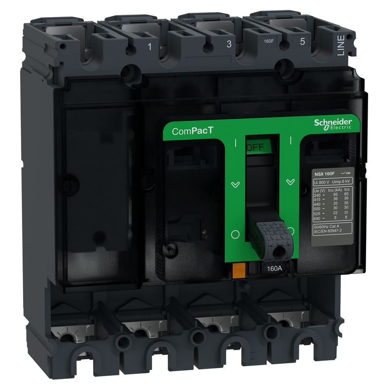 Interruptor caja moldeada 4x160A Compact NSX C16F4 Schneider — Schneider Electric