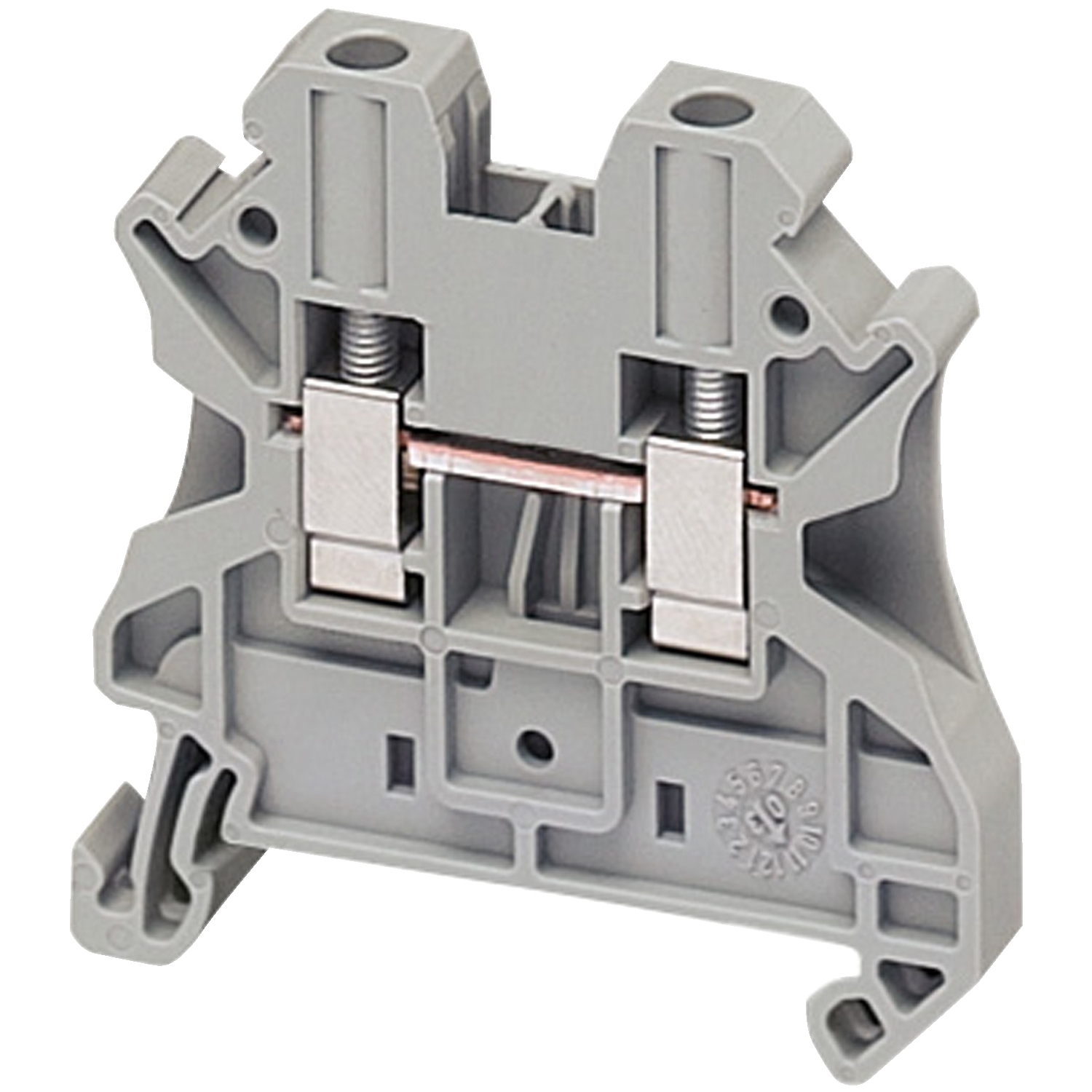Borne de Conexion Tornillo - 2 Puntos - 4mm - Gris NSYTRV42 — Schneider Electric — Schneider Electric