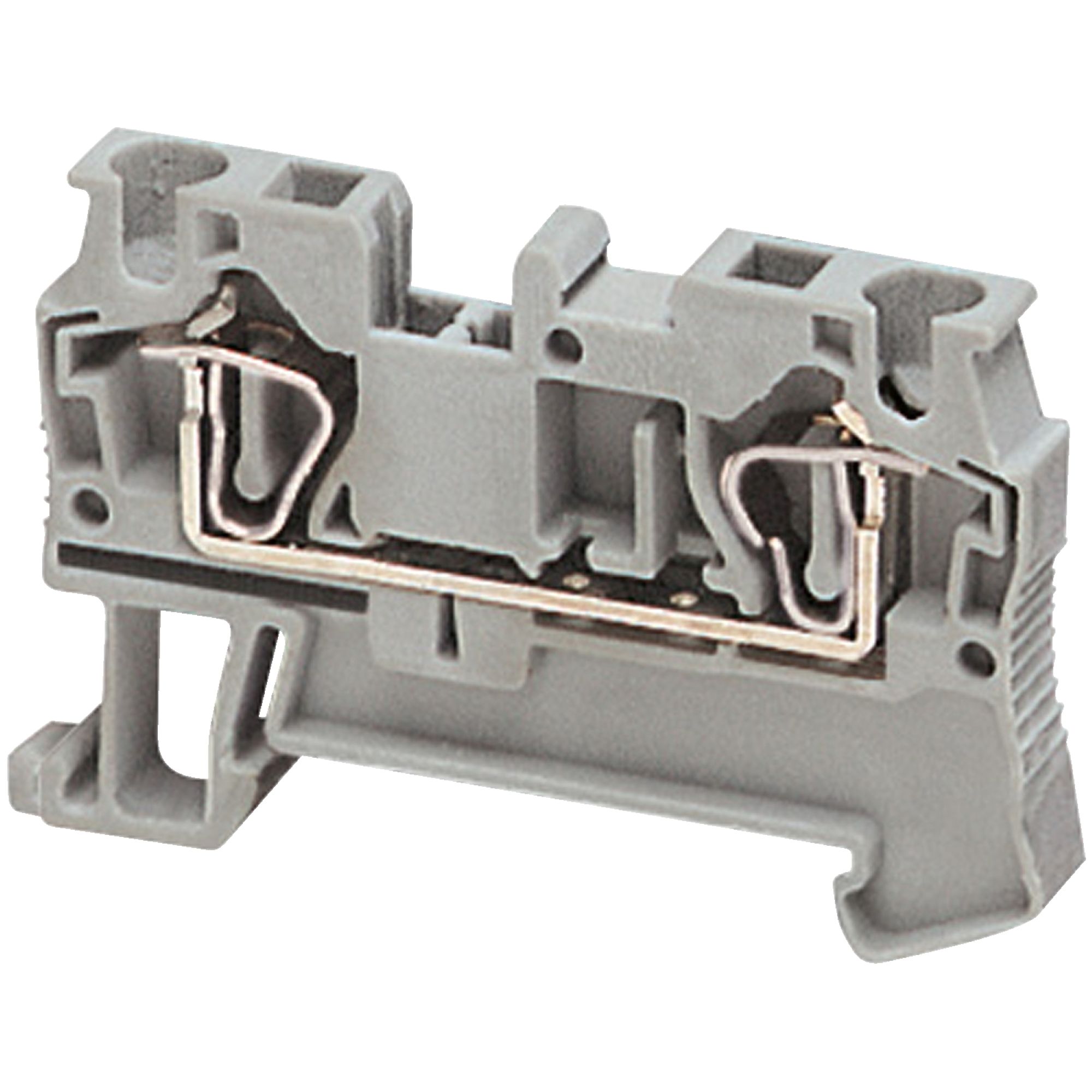 Borne de Conexion Resorte - 2 Pisos - 4 Puntos - 4mm - Gris NSYTRR42 — Schneider Electric — Schneider Electric