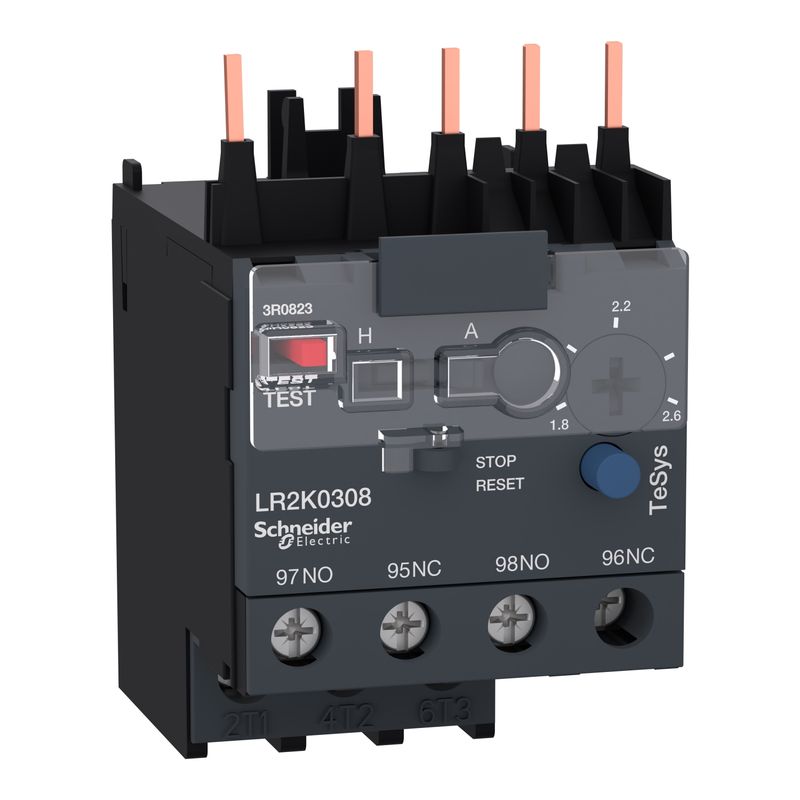 Relé TERMICO PARA MINICONTACTOR K -1.8-2.6A LR2K0308 Schneider Electric — Schneider Electric