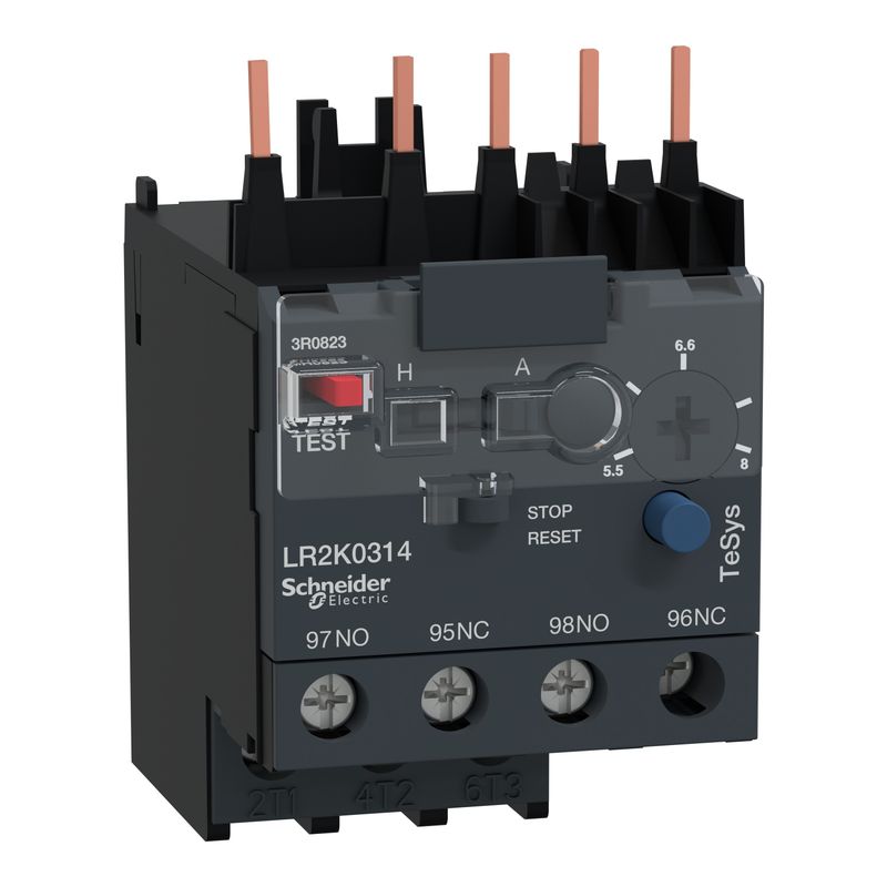 Relé TERMICO PARA MINICONTACTOR K -5.5-8A LR2K0314 Schneider Electric — Schneider Electric