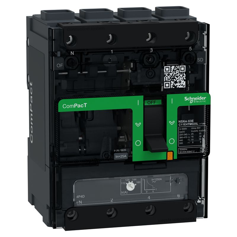 Interruptor caja moldeada 25A 16kA C11E4TM025L Schneider — Schneider Electric