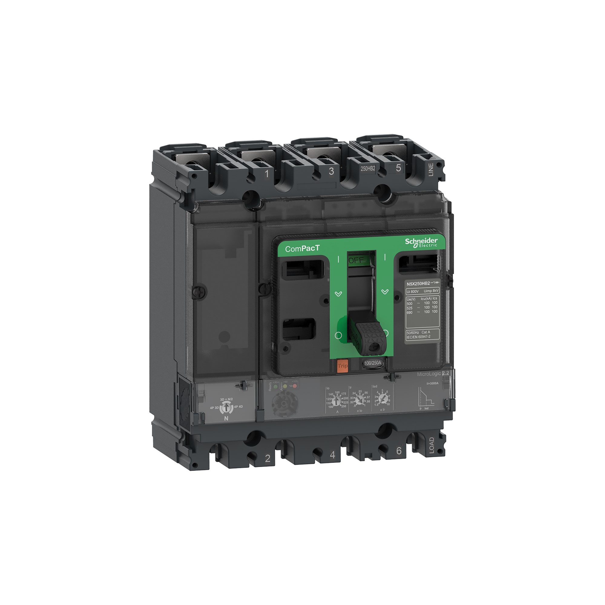 Interruptor caja moldeada 4x40A Compact NSX C10B42D040 Schneider — Schneider