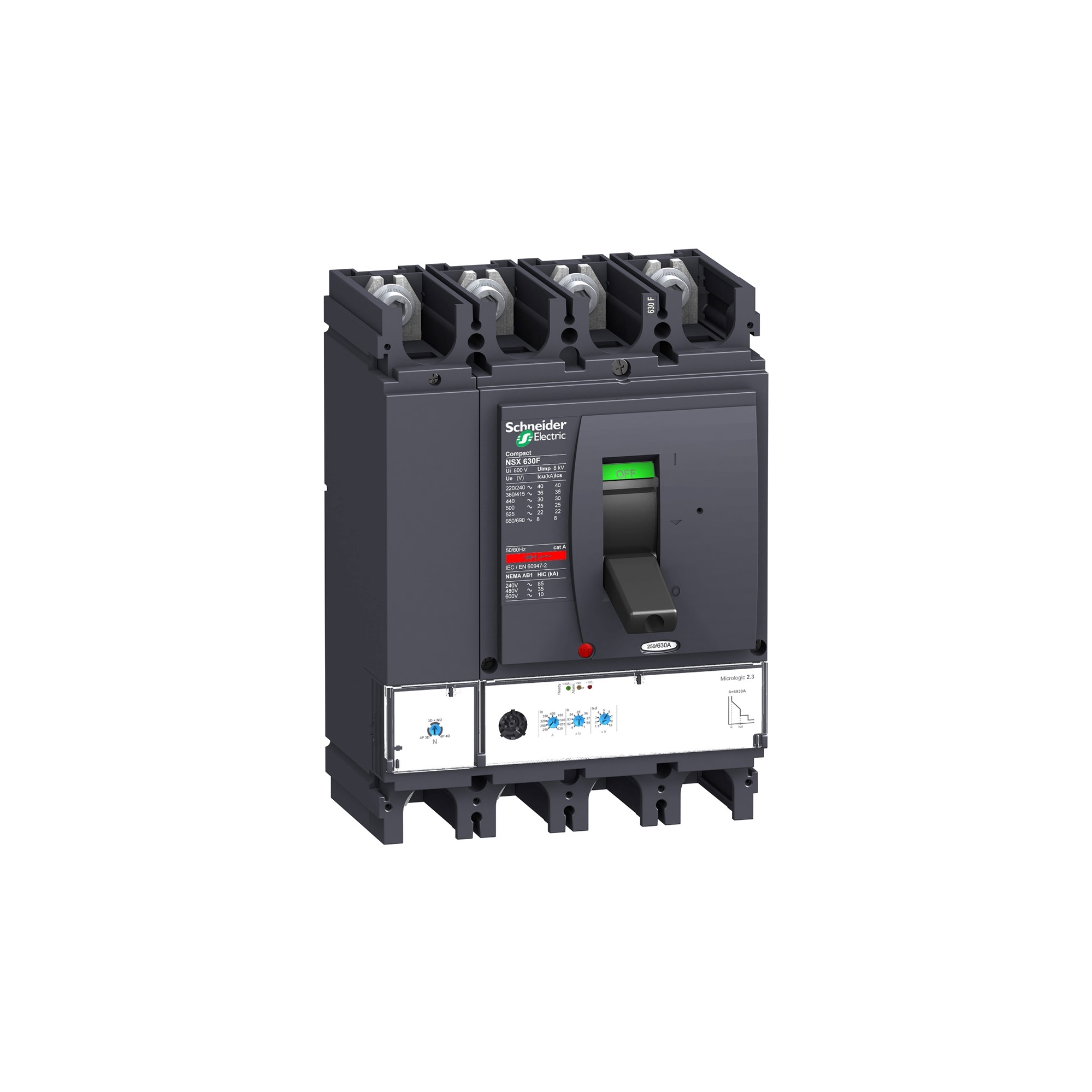 Interruptor caja moldeada 4x630A 70kA NSX630 43289659 Schneider — Schneider