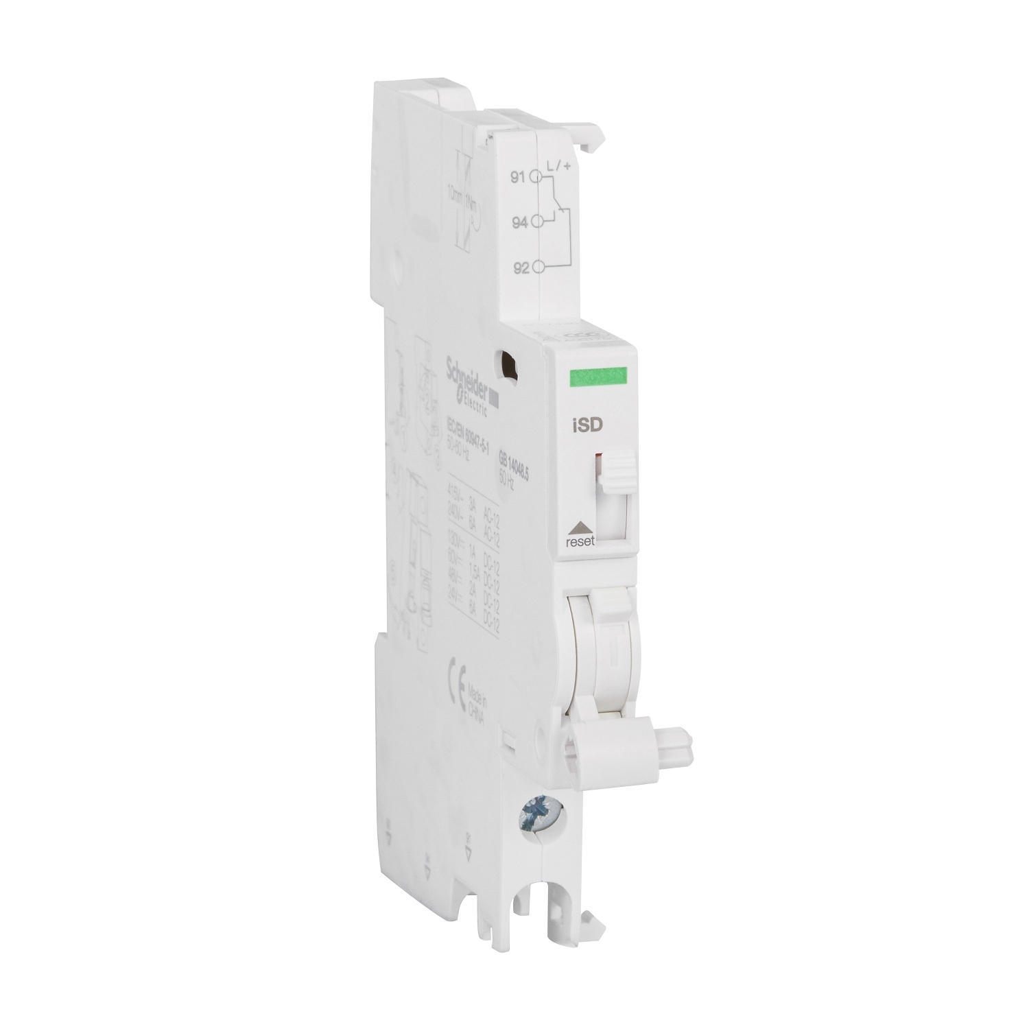 Contacto de Senalizacion de Falla ACTI9 Isd, 1 C/a, Riel DIN A9A26927 — Schneider Electric — Schneider