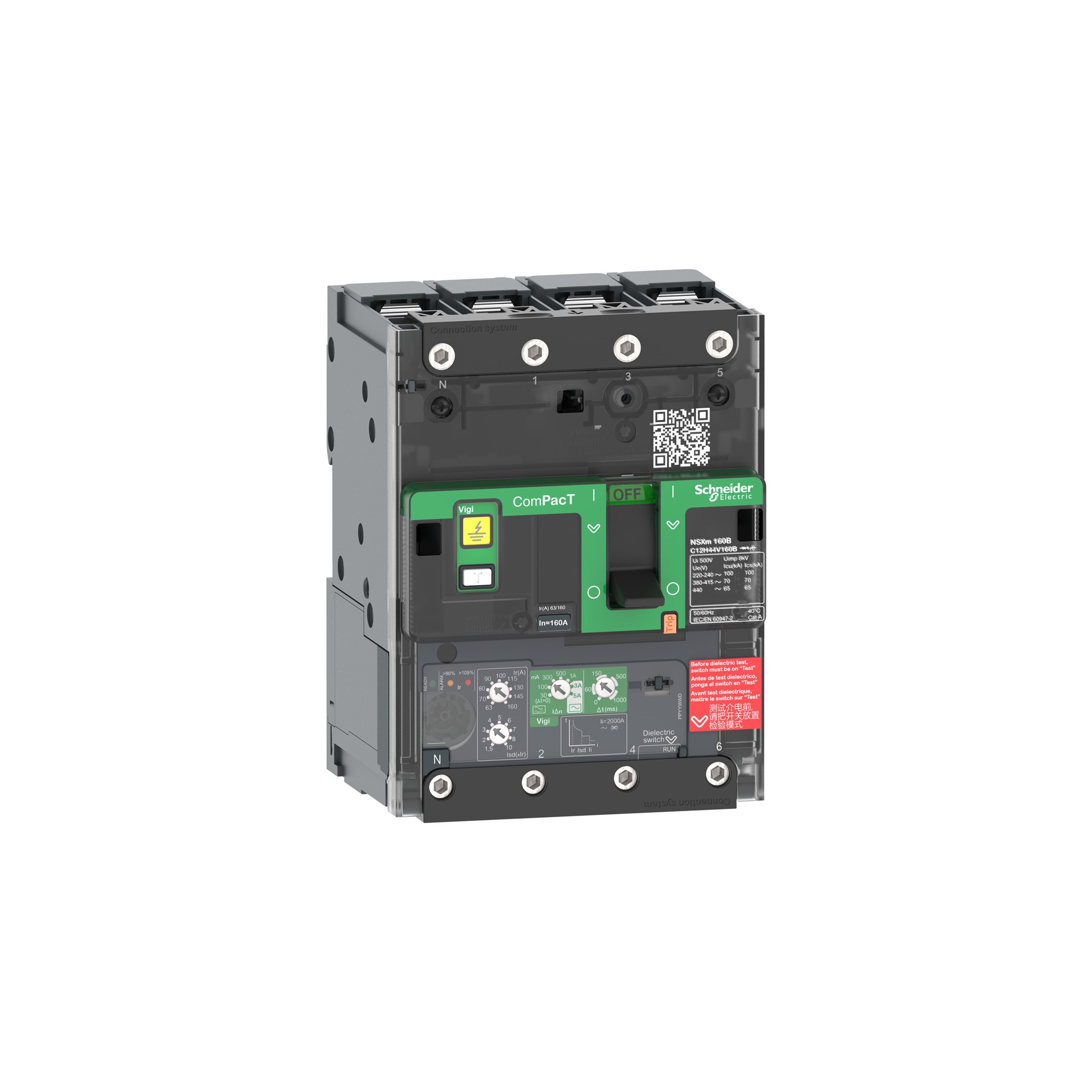 Interruptor caja moldeada 4x100A C11N44V100B Schneider — Schneider