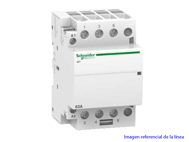 Contactor 3x63A bobina 240VAC 3NA A9C20863 Schneider — Schneider