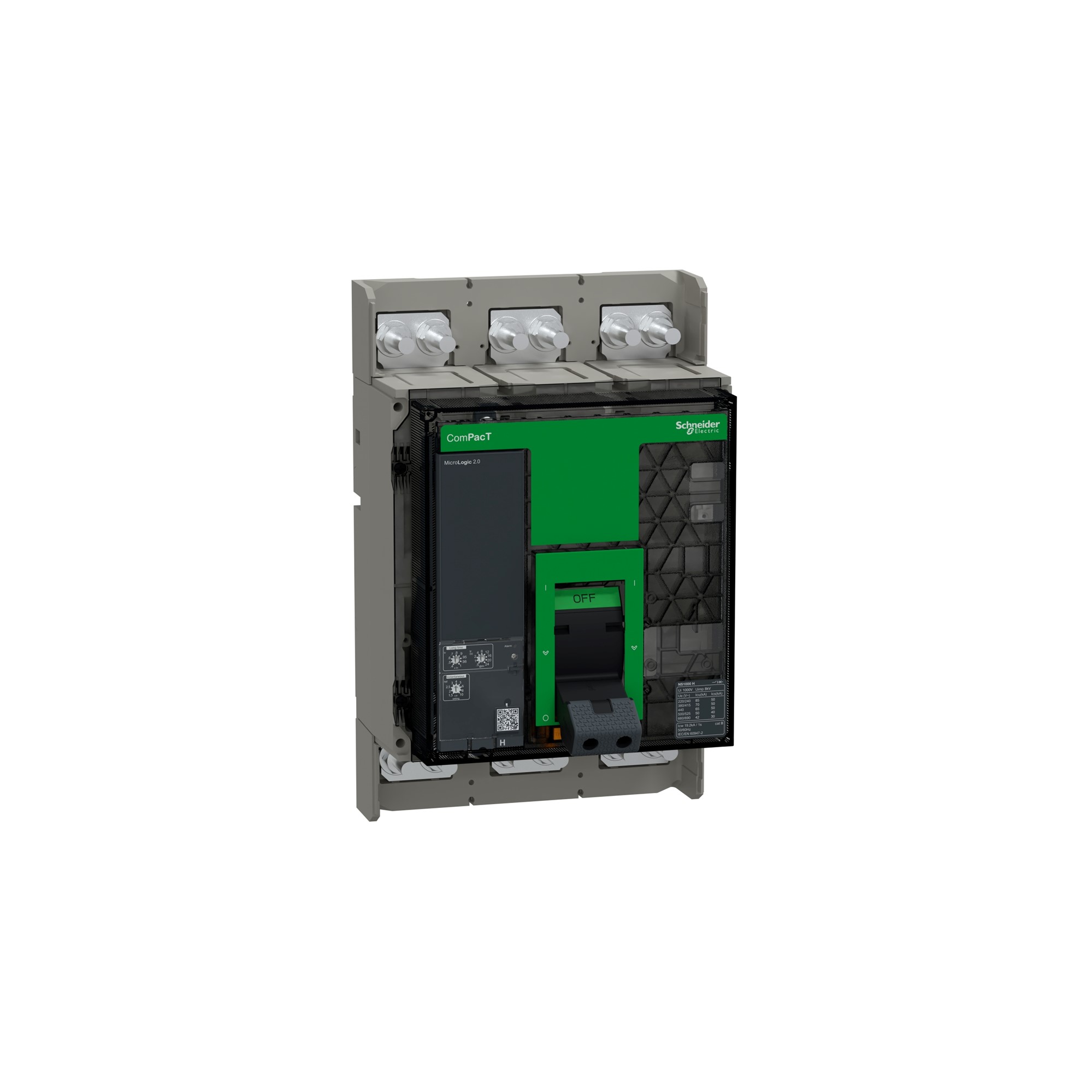 Interruptor caja moldeada 3x1000A 415V 70kA ComPacT NS C100H320FM Schneider — Schneider