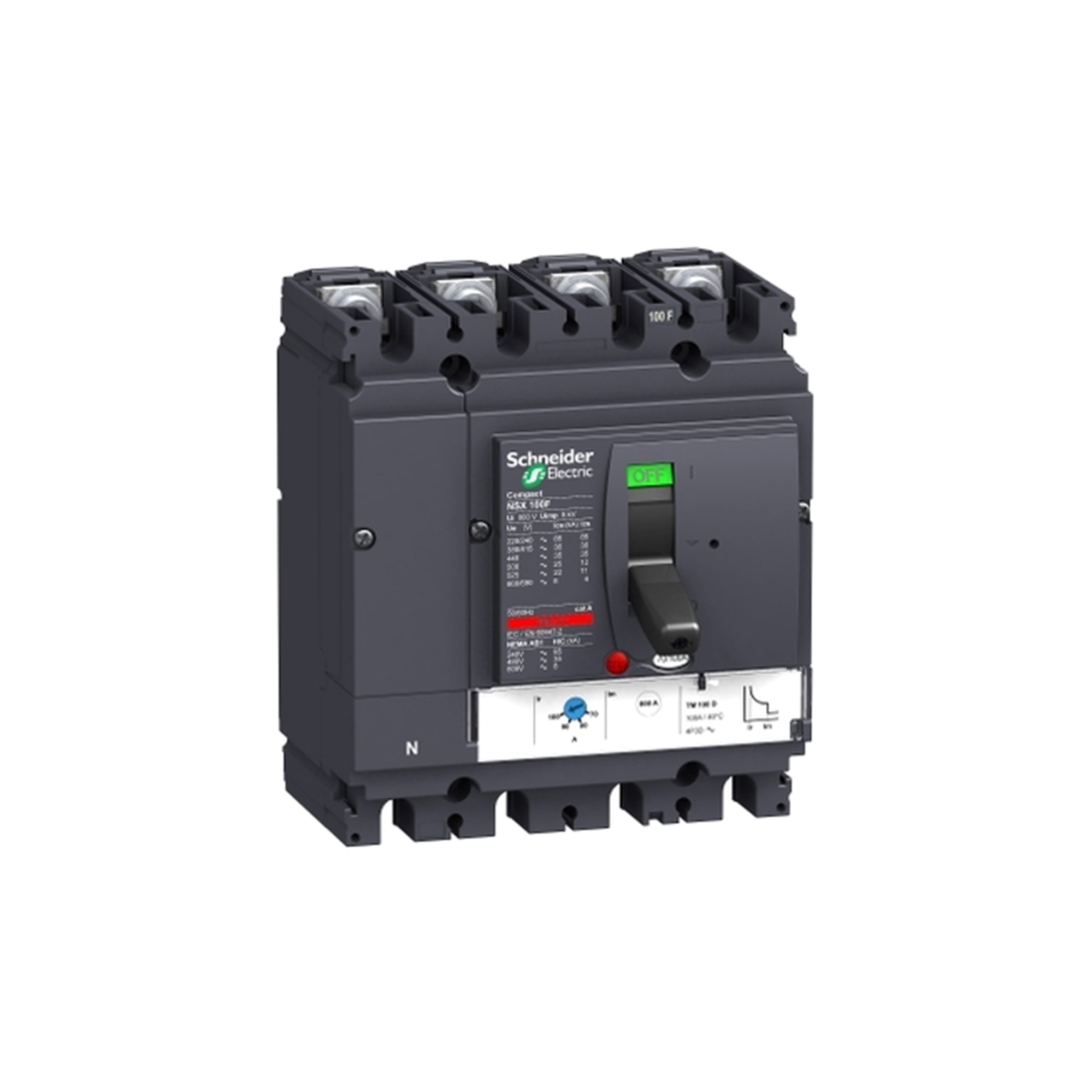 Interruptor caja moldeada 4x100A 380V 36kA LV 42965059 Schneider — Schneider