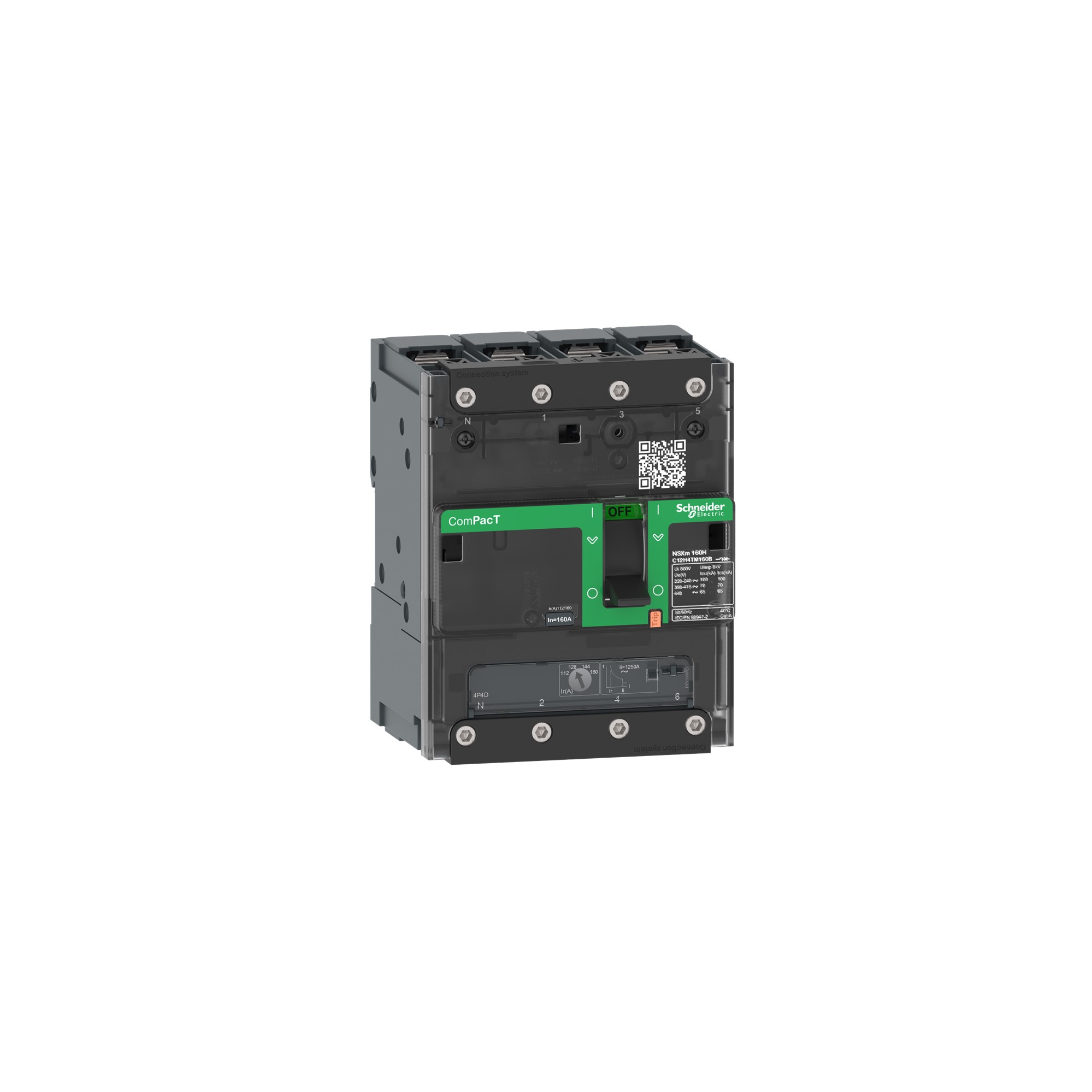 Interruptor NSXm100B 4P4D 100A Tmd Busbar Regulable 70-100A Fijo C11B4TM100B — Schneider Electric — Schneider Electric