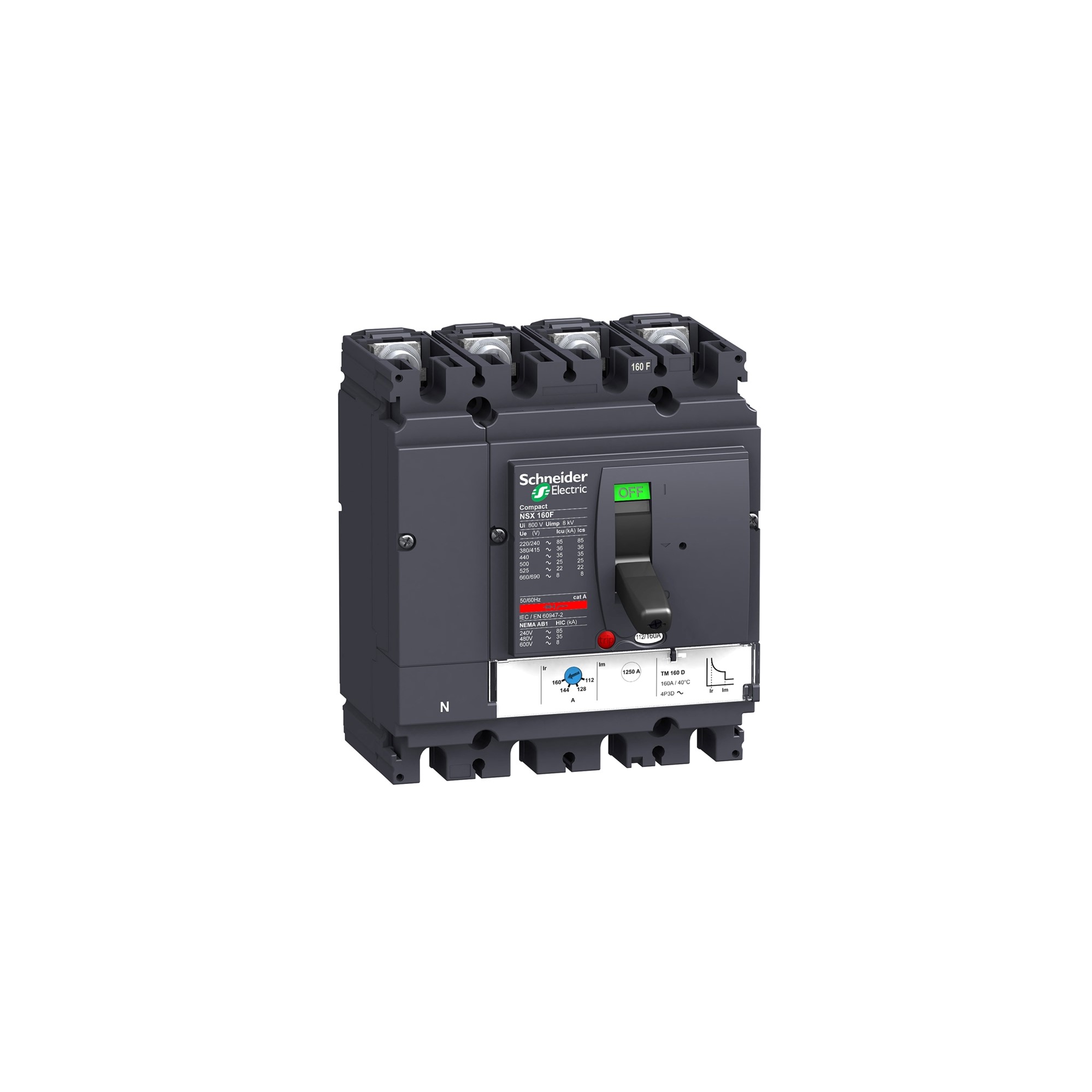 Interruptor caja moldeada 4x100A 36kA COMPACT NSX 43065259 Schneider — Schneider