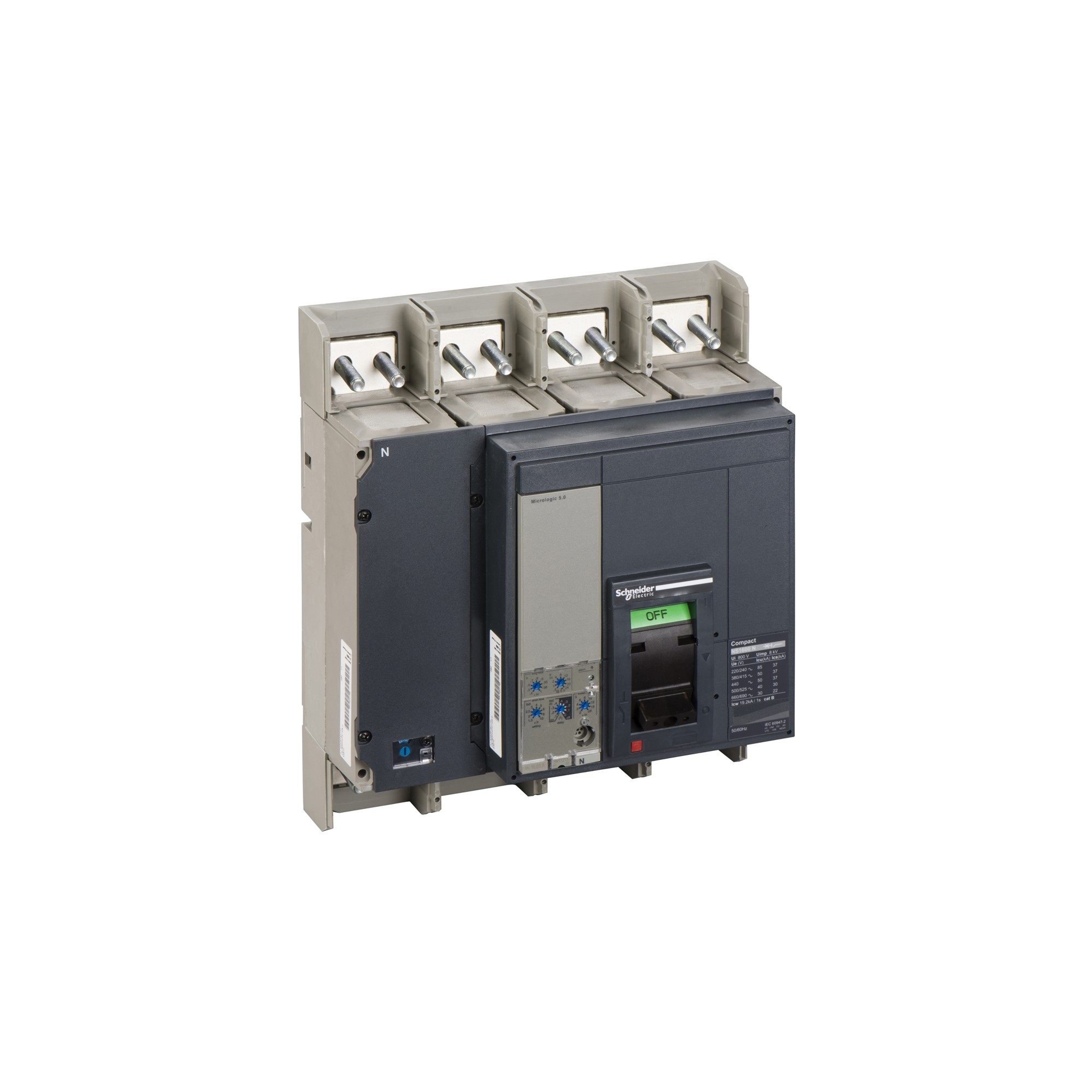 Interruptor automático 4x600A 50kA CHL33466M220VAC Schneider — Schneider