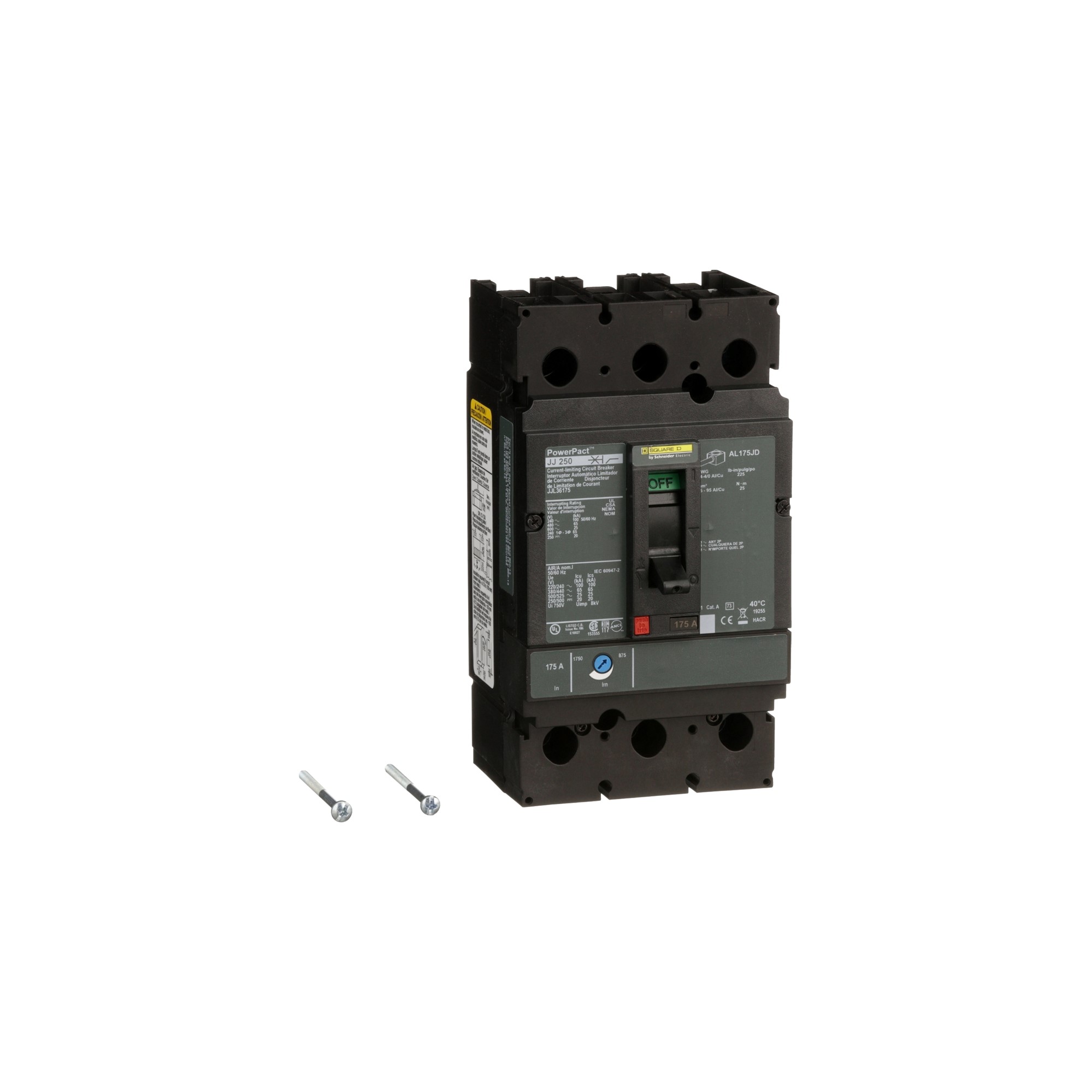 Interruptor Automático de Caja Moldeada 600V 175A JJL36175 — Schneider Electric — Schneider Electric