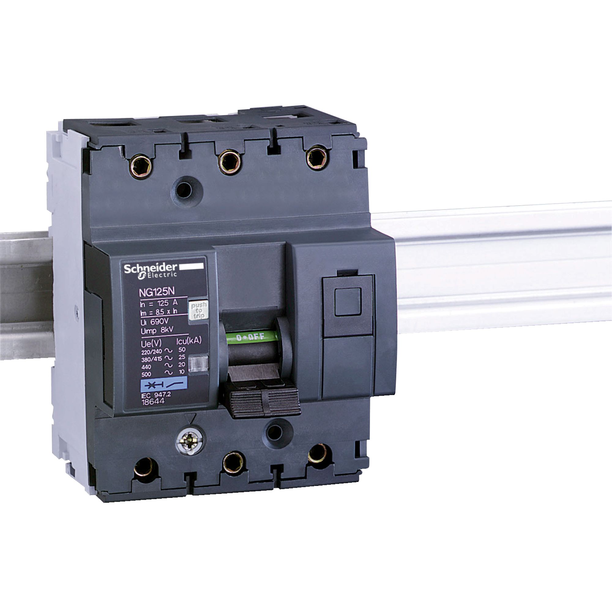 Interruptor automático 3x80A 25kA curva C NG125N Schneider — Schneider
