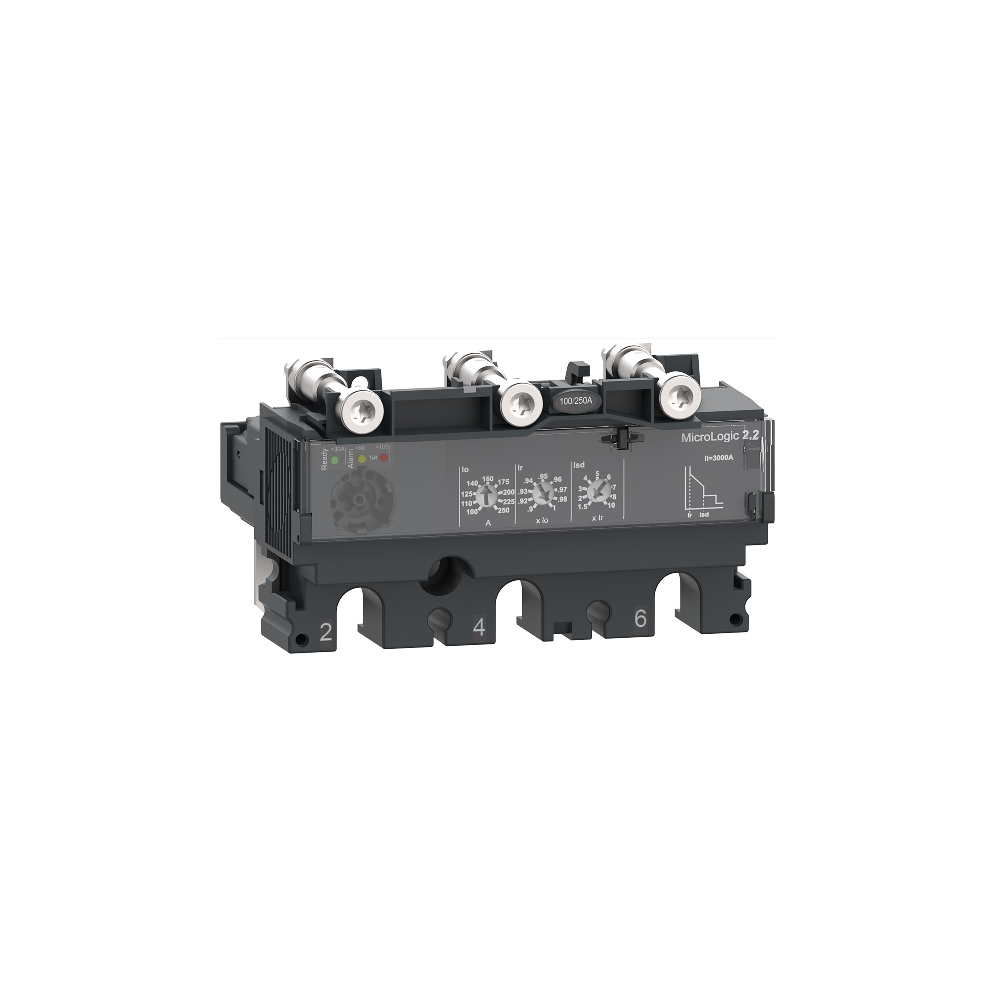 Unidad de control MicroLogic 2.2 para interruptor NSX 100/160/250 100A 3P3D C1032D100 — Schneider Electric — Schneider Electric